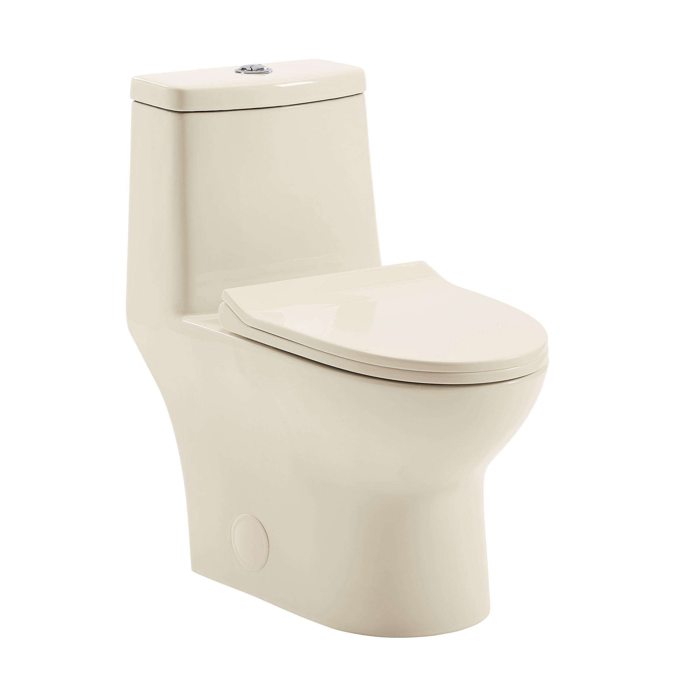 Swiss Madison Dieppe Glossy Bisque Dual Flush Elongated Standard Height ...