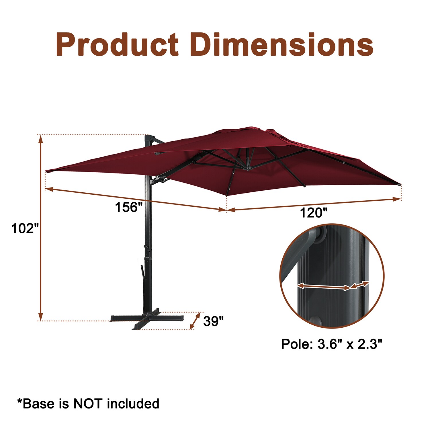Mondawe MO-BTMY02RD Umbrellas-2 - View #13