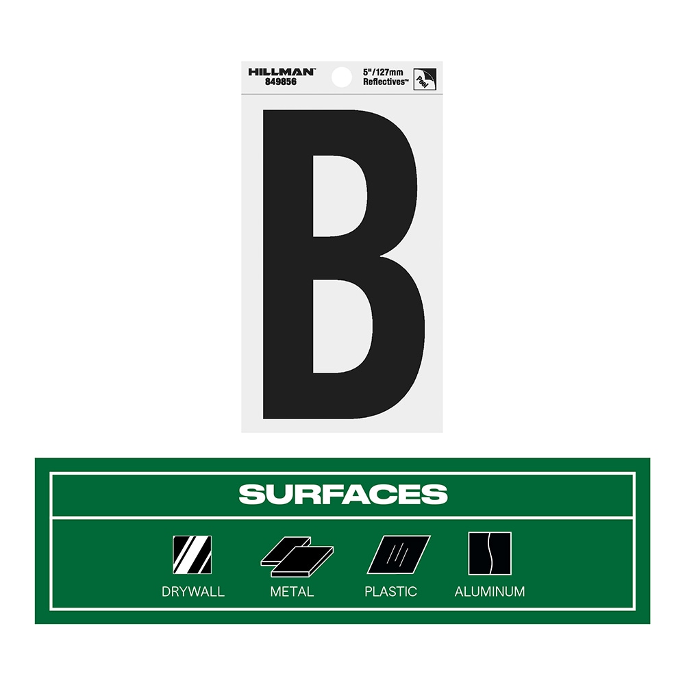 green metal letter b