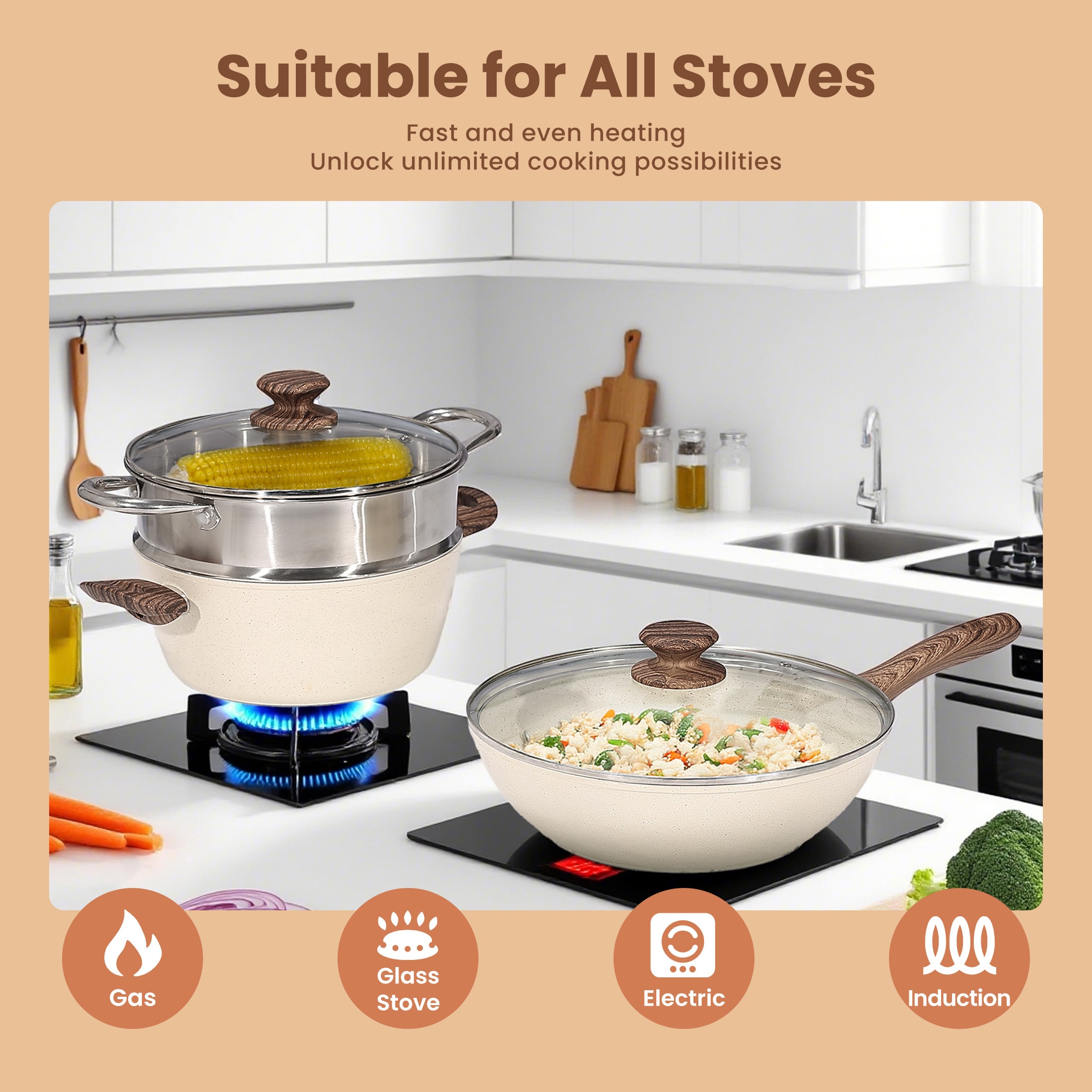 Sweetcrispy L-CJ-17T6G-BG Cooking-Pans-Skillets - View #4