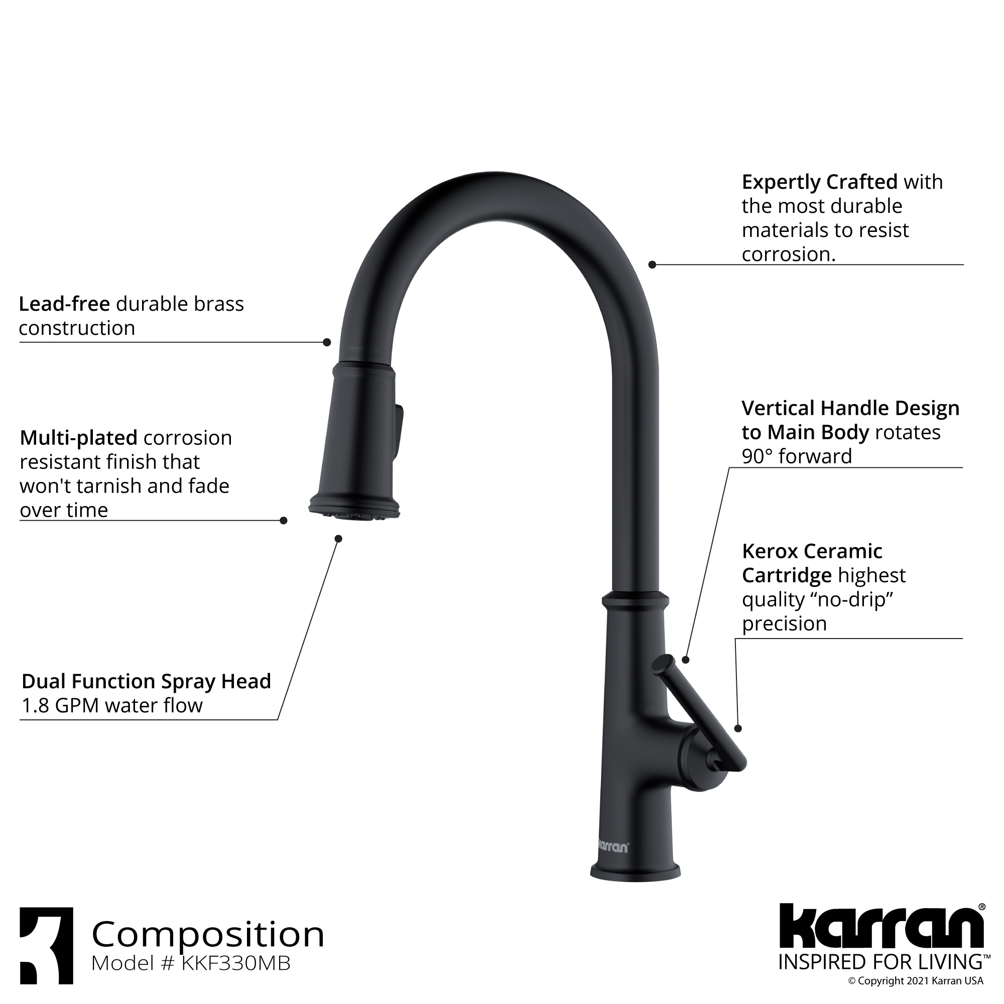 Karran KKF330MB Kitchen-Faucets - View #4
