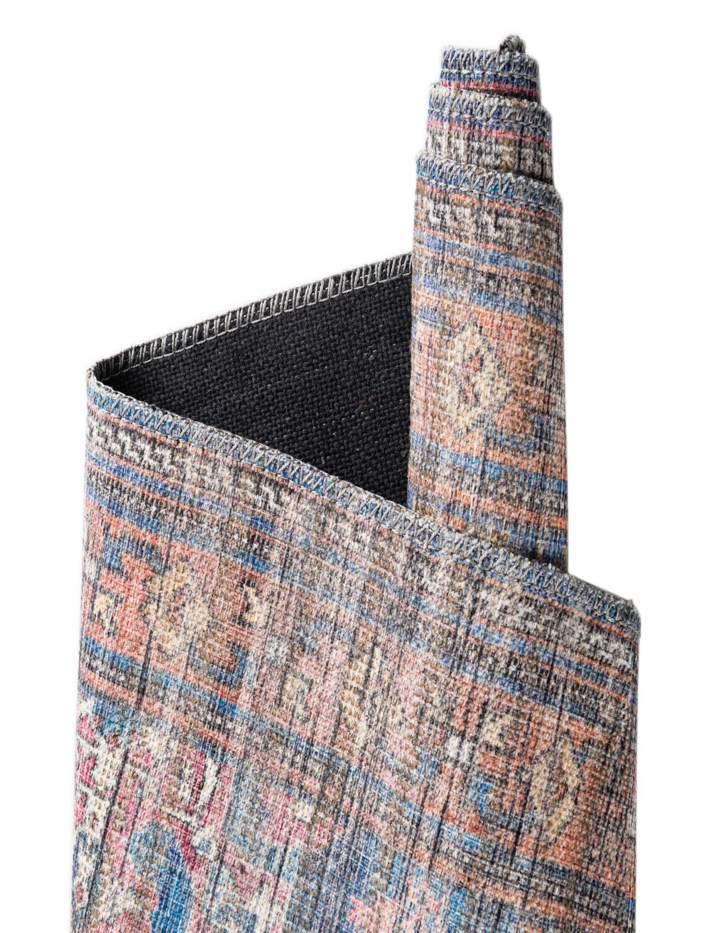 Nostalgia Antique Blue 9' x 12' Washable Synthetic Rug