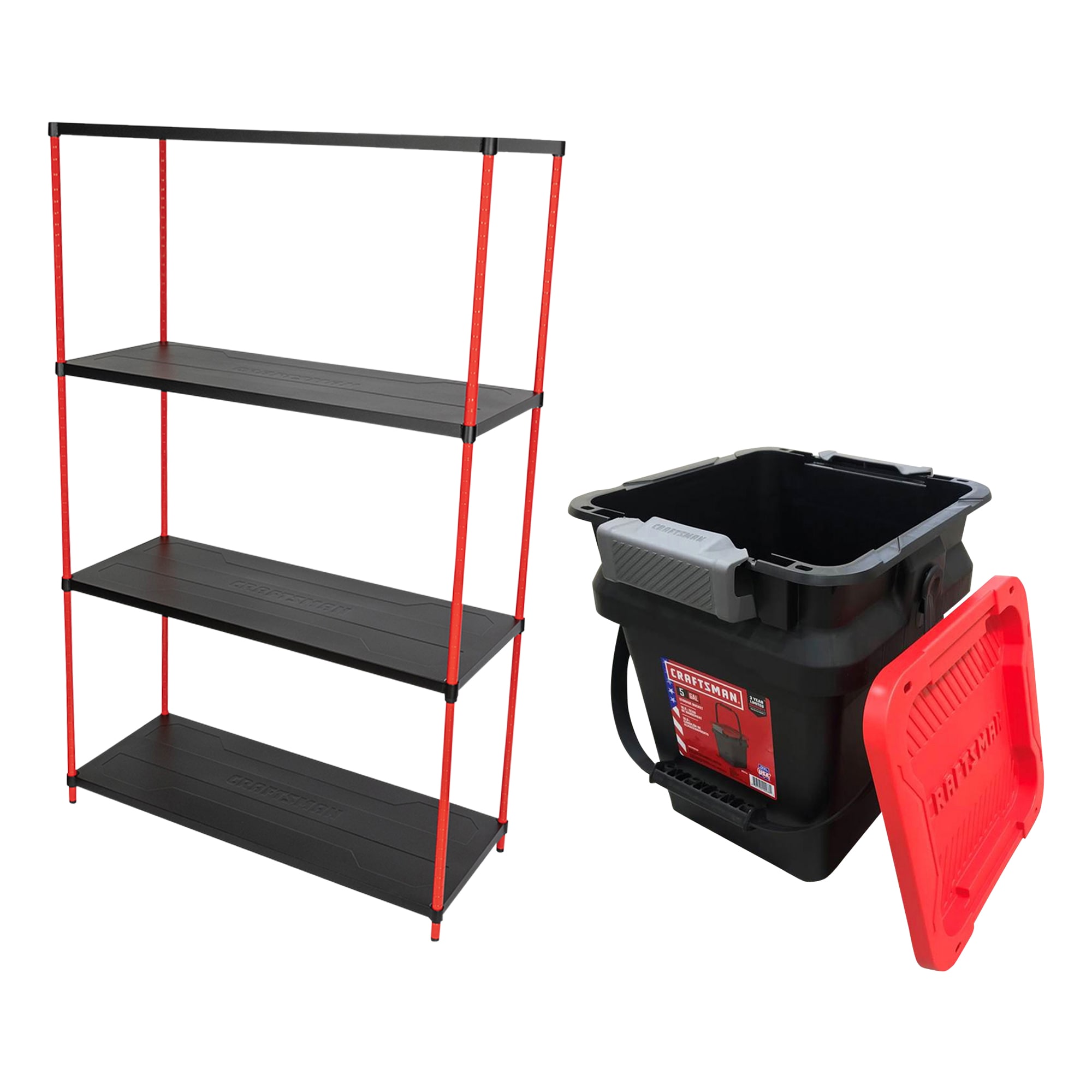 RW Clean Black Plastic Heavy-Duty Janitor Cart - 3 Shelves, 20 gal Nylon  Bag, Hinged Lid - 44 1/4 x 20 x 37 3/4 - 1 count box