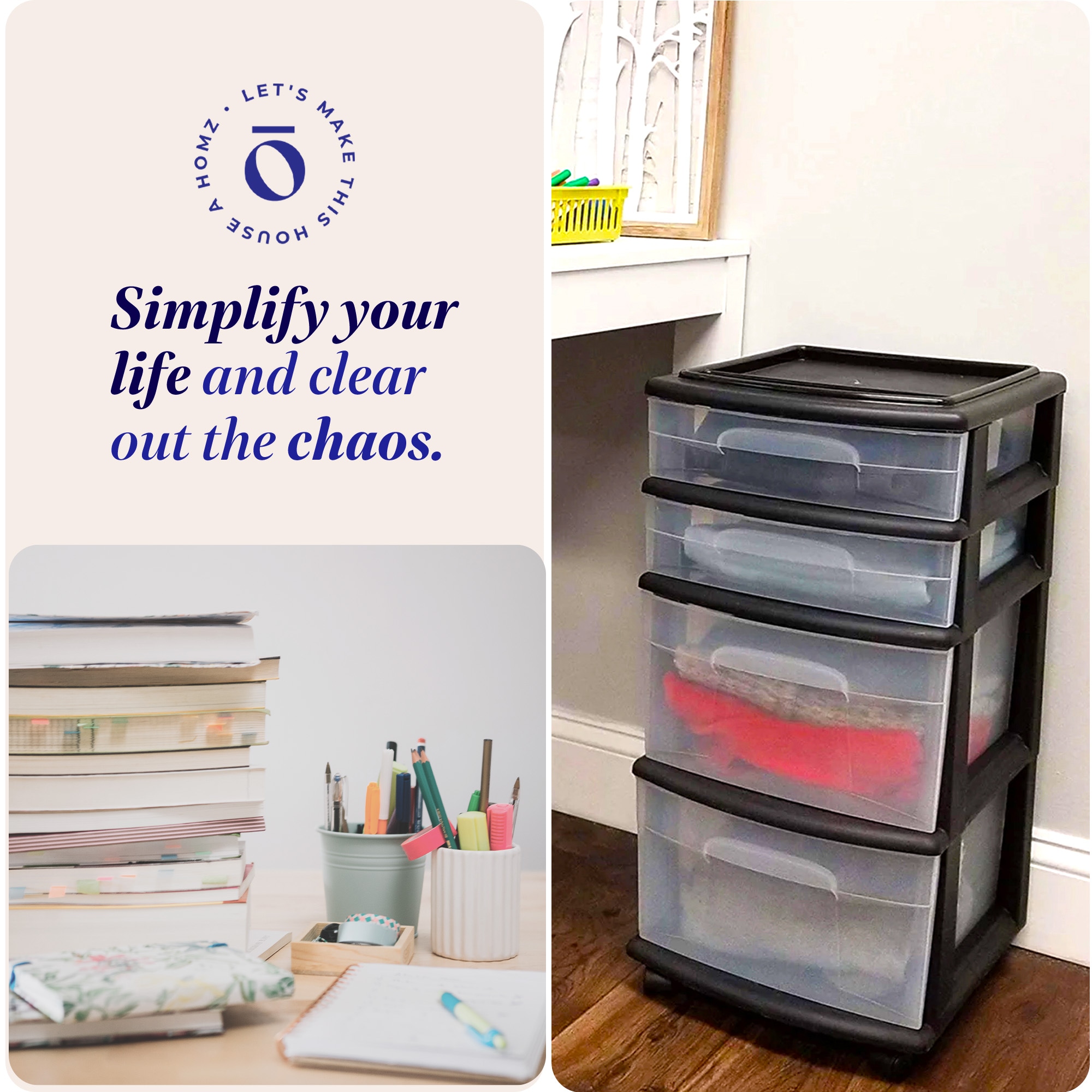 Homz Products 314607 Plastic-Storage-Totes - View #6