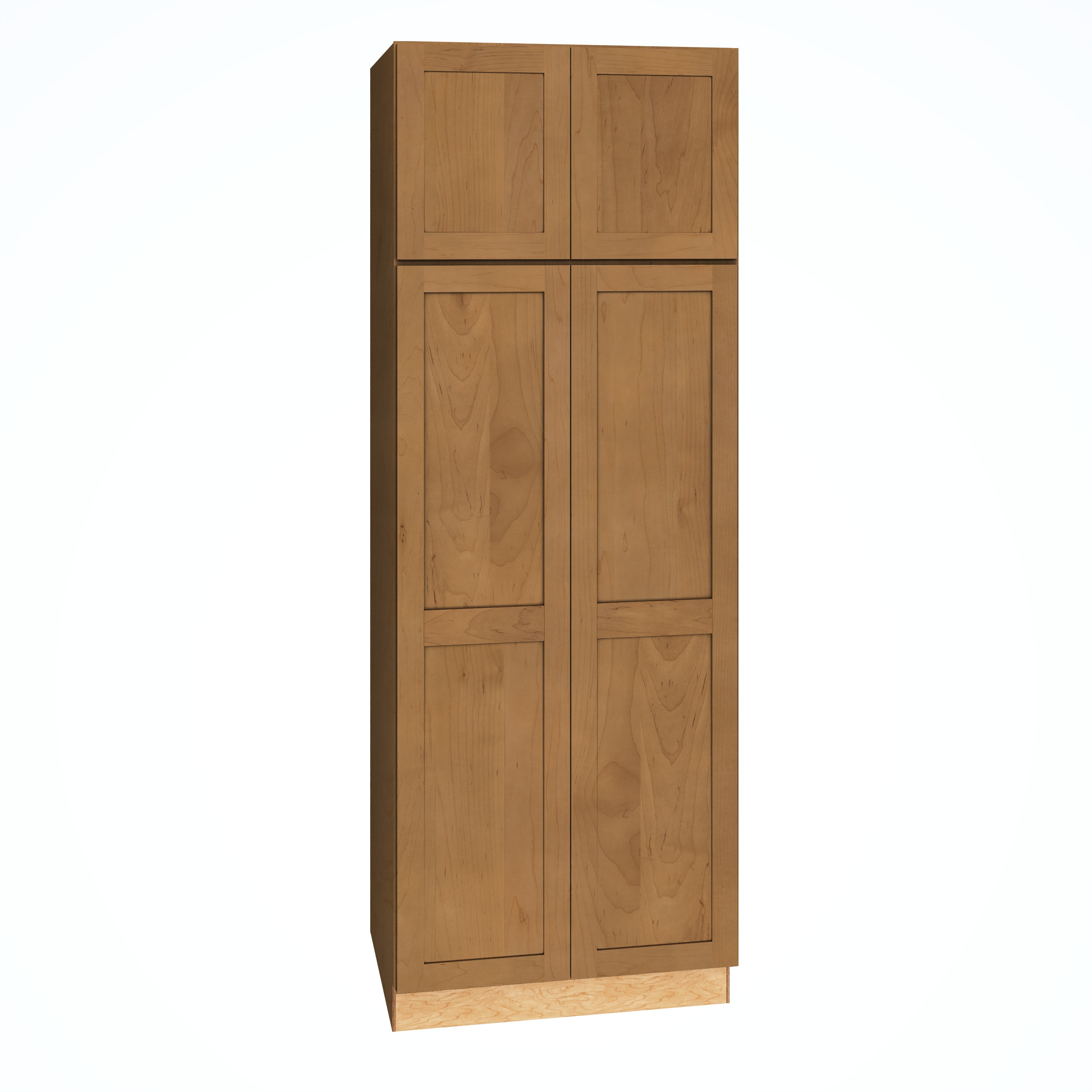 Diamond Express Jamestown 24-in W x 84-in H x 24-in D Colt Brown Pantry Fully Assembled Plywood Cabinet (Recessed Panel Shaker Door Style)