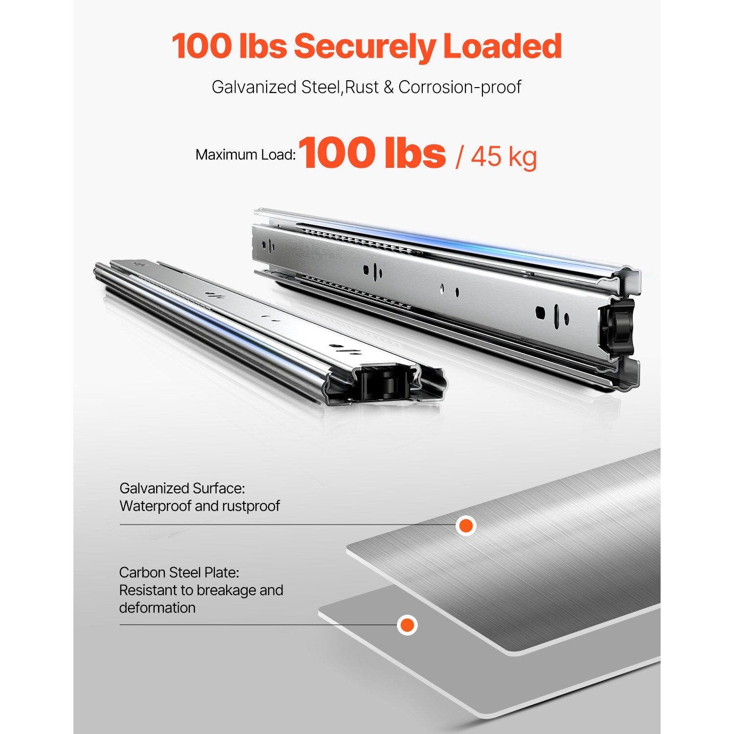 VEVOR SCCZCJCTDG1007304V0 Drawer-Slides - View #4