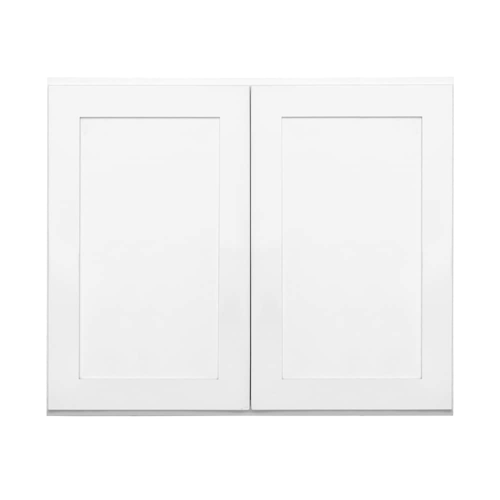 RELIABILT Fairplay 12-in W x 30-in H x 12-in D White Wall Ready To Assemble Plywood Cabinet (Recessed Panel Shaker Door Style)