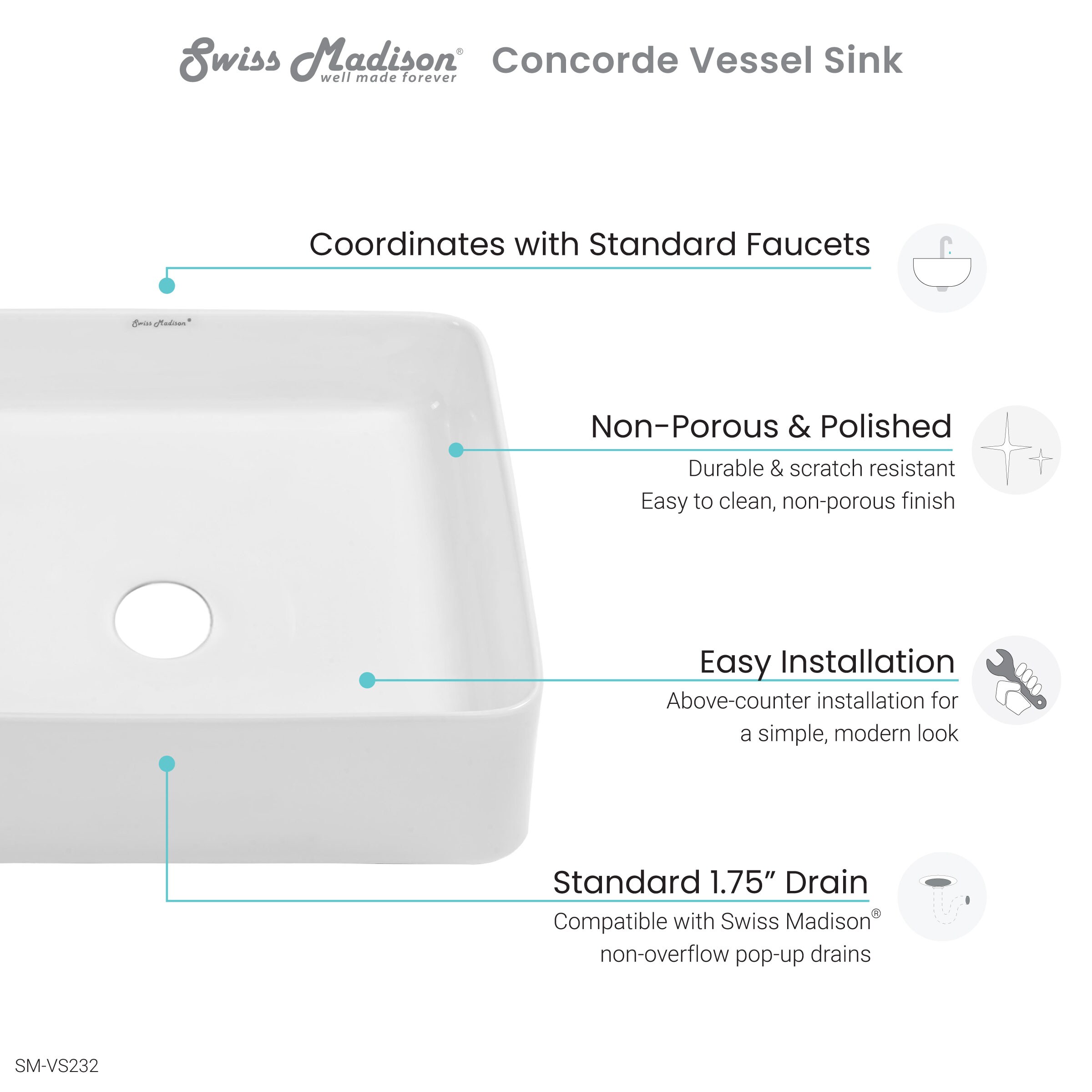 Swiss Madison SM-VS232 Bath-Sink - View #6