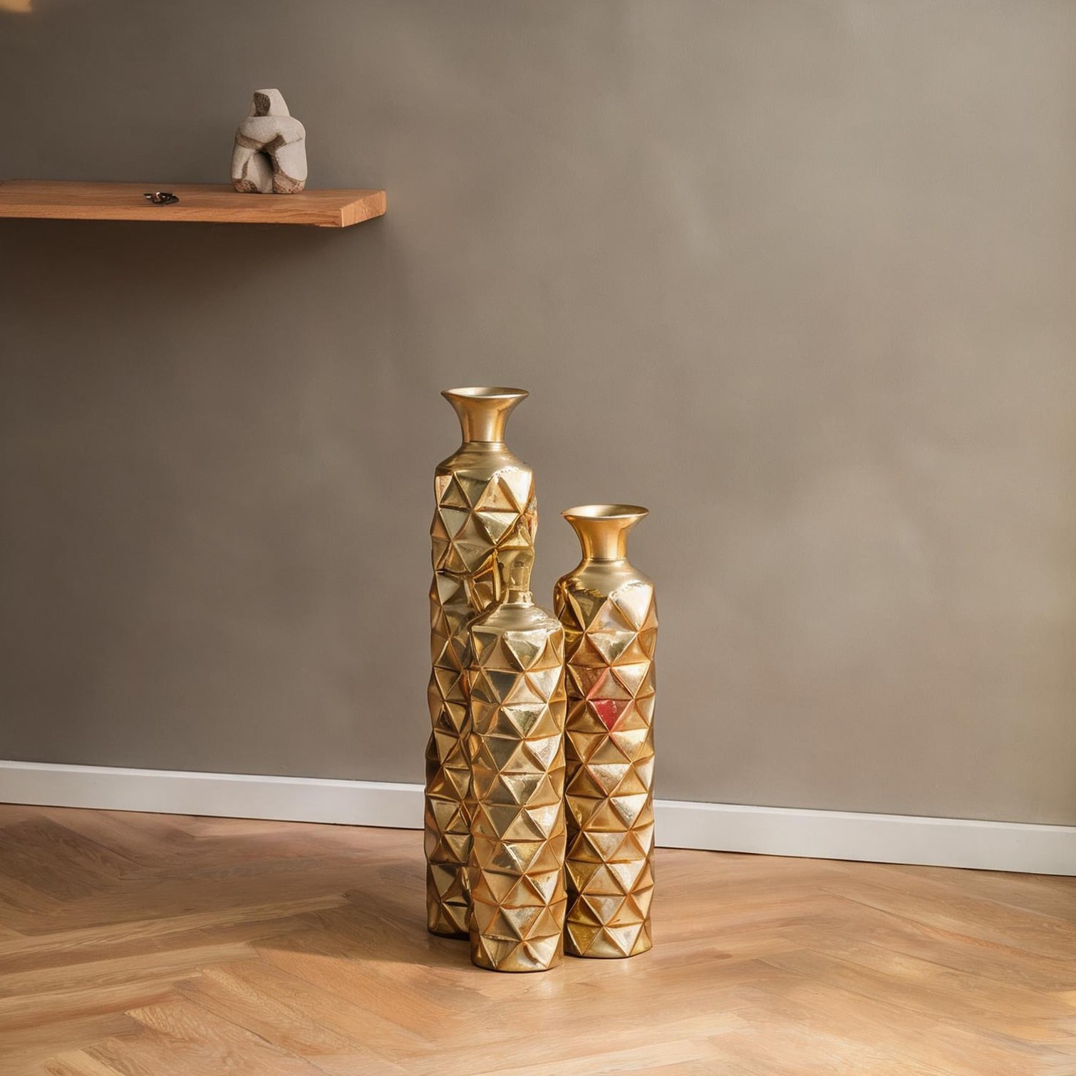 Naturefalls Other Bedroom Furniture - Gold-Plated Geometric Diamond ...