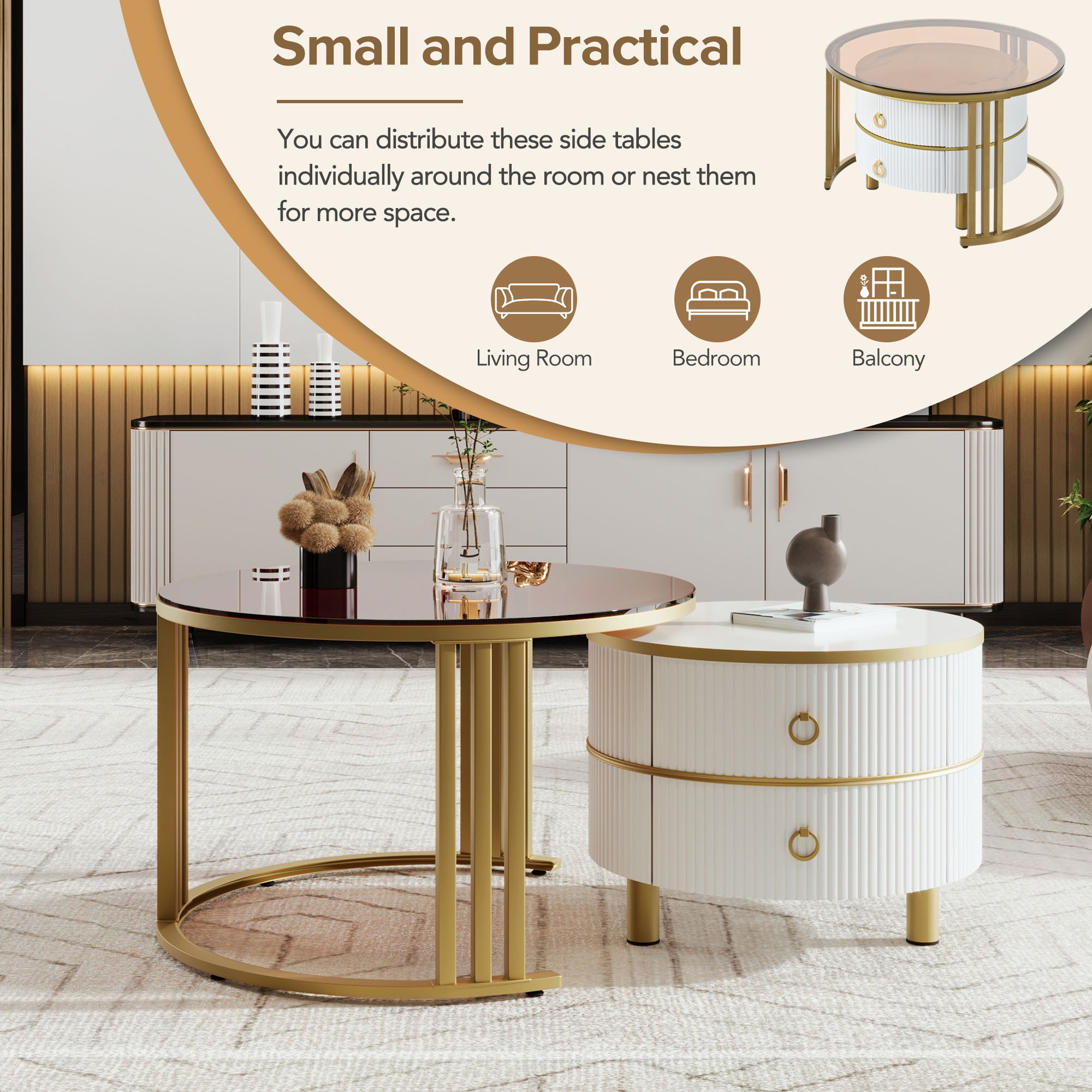 ModernLuxe L-WF320536AAK Coffee-Tables - View #3