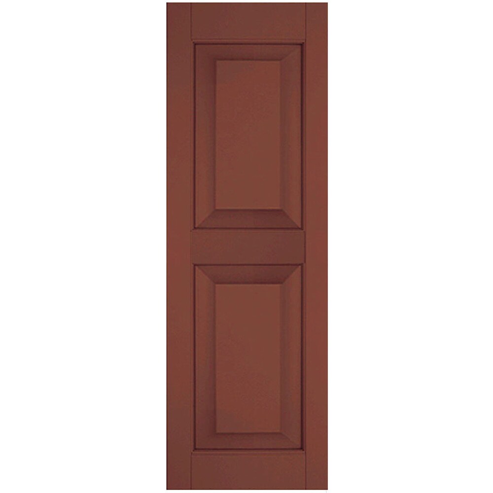 Ekena Millwork RWR15X040RWP 15-in W x 40-in H Country Redwood Farmhouse Wood Exterior Shutters (2-Pack)