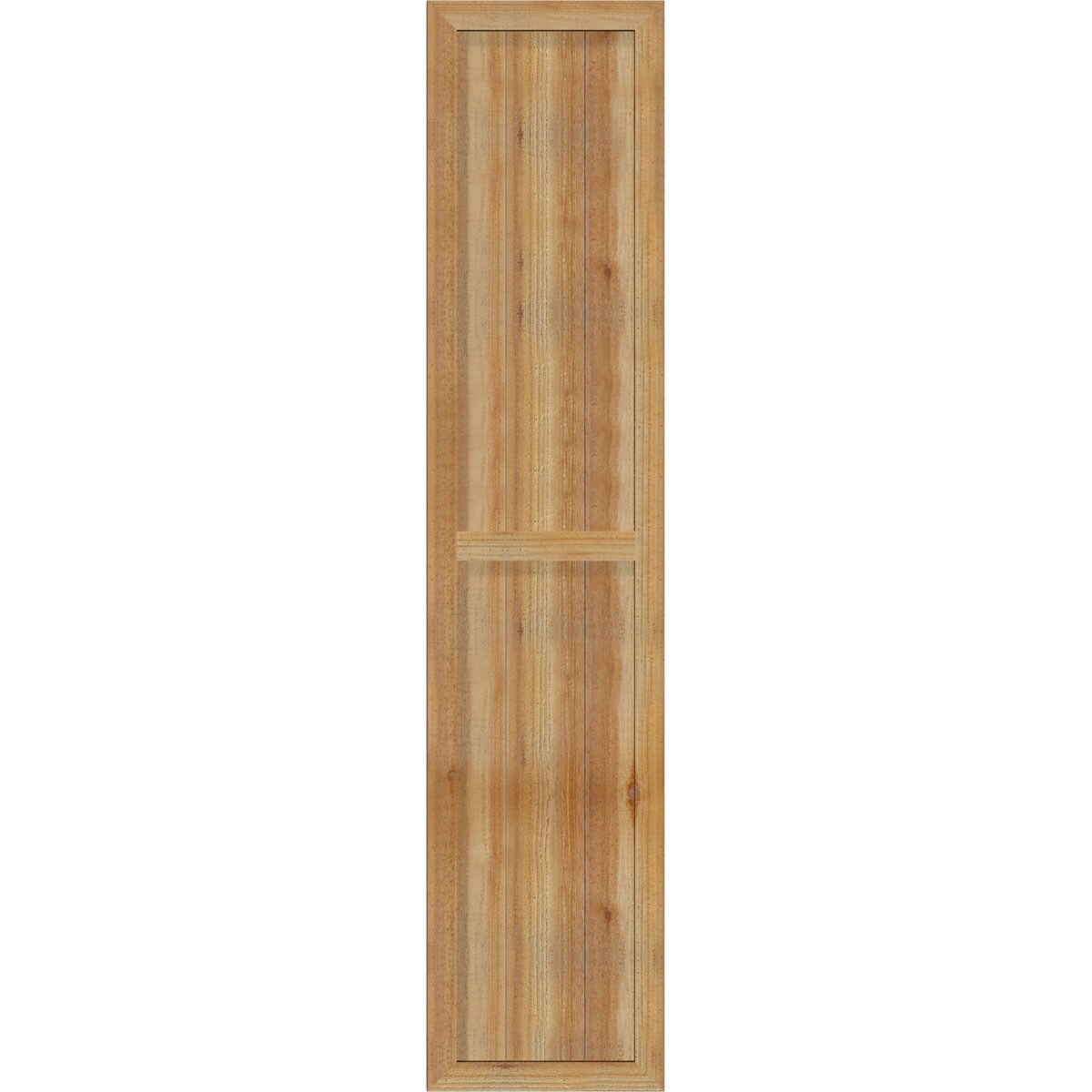 Ekena Millwork RBF06S16X074RWR 16.125-in W x 74-in H Unfinished Paintable/Stainable Board and batten Framed Wood Exterior Shutters ( 2 -Pack )