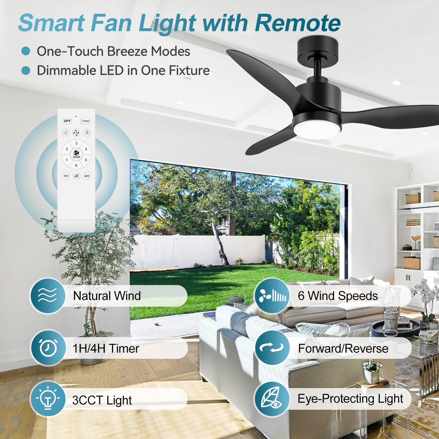 Breezary 32002-BK Ceiling-Fans - View #5