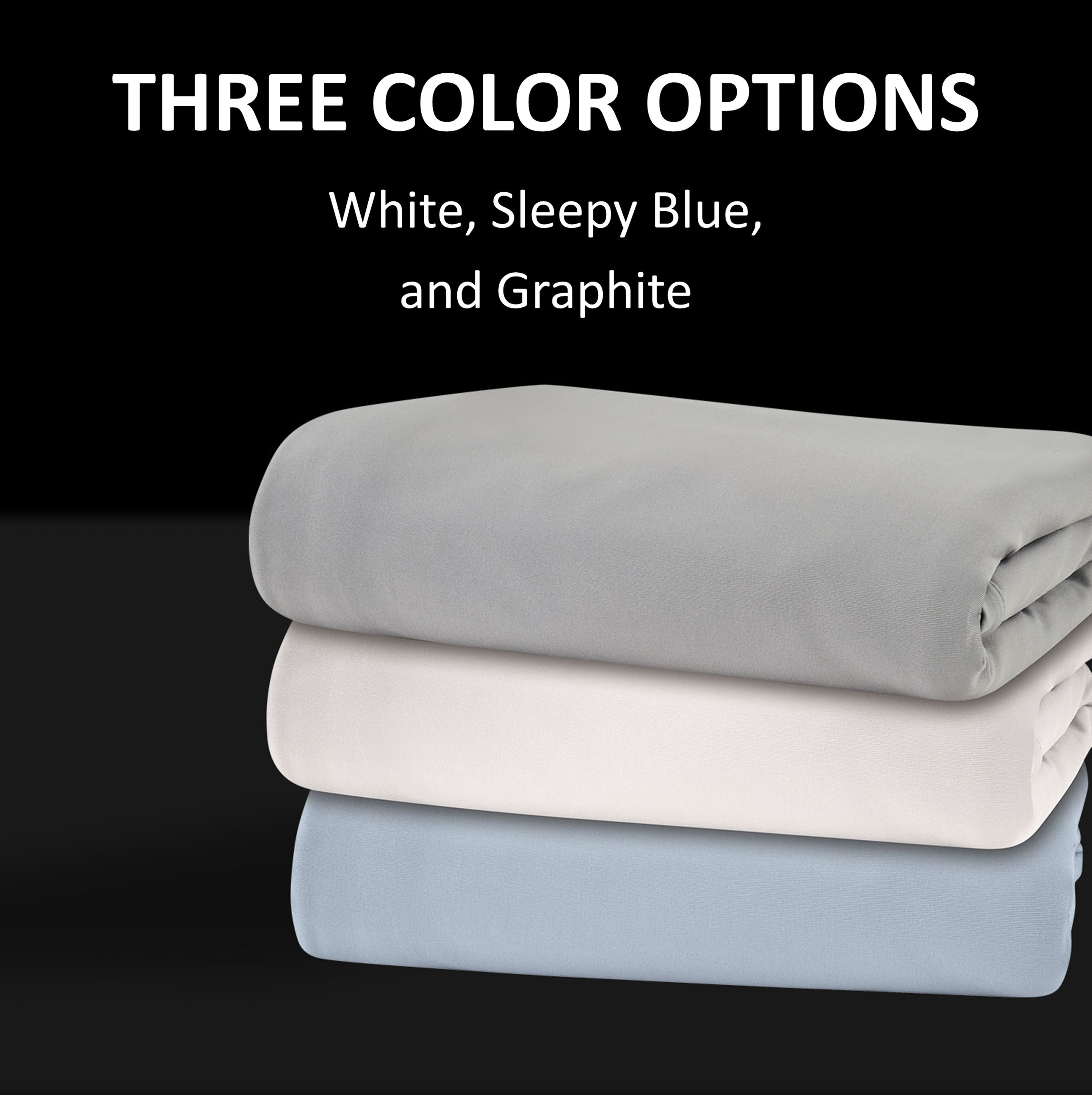 TEMPUR-PEDIC Split King 400-Thread-Count Microfiber Sleepy Blue Bed ...