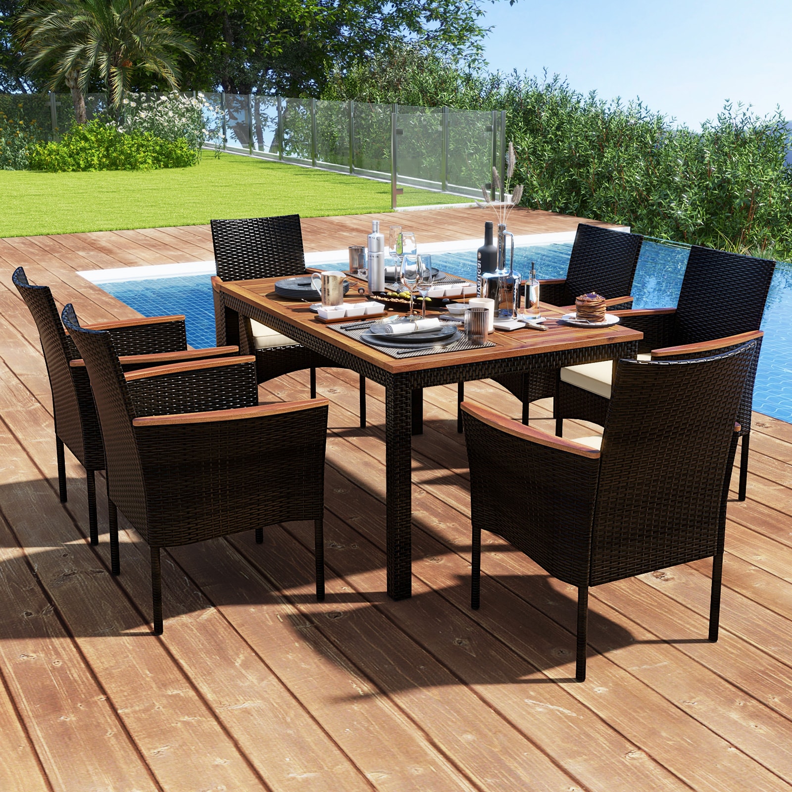 Slickblue D-CO-+NB50517WH Patio-Dining-Sets - View #2