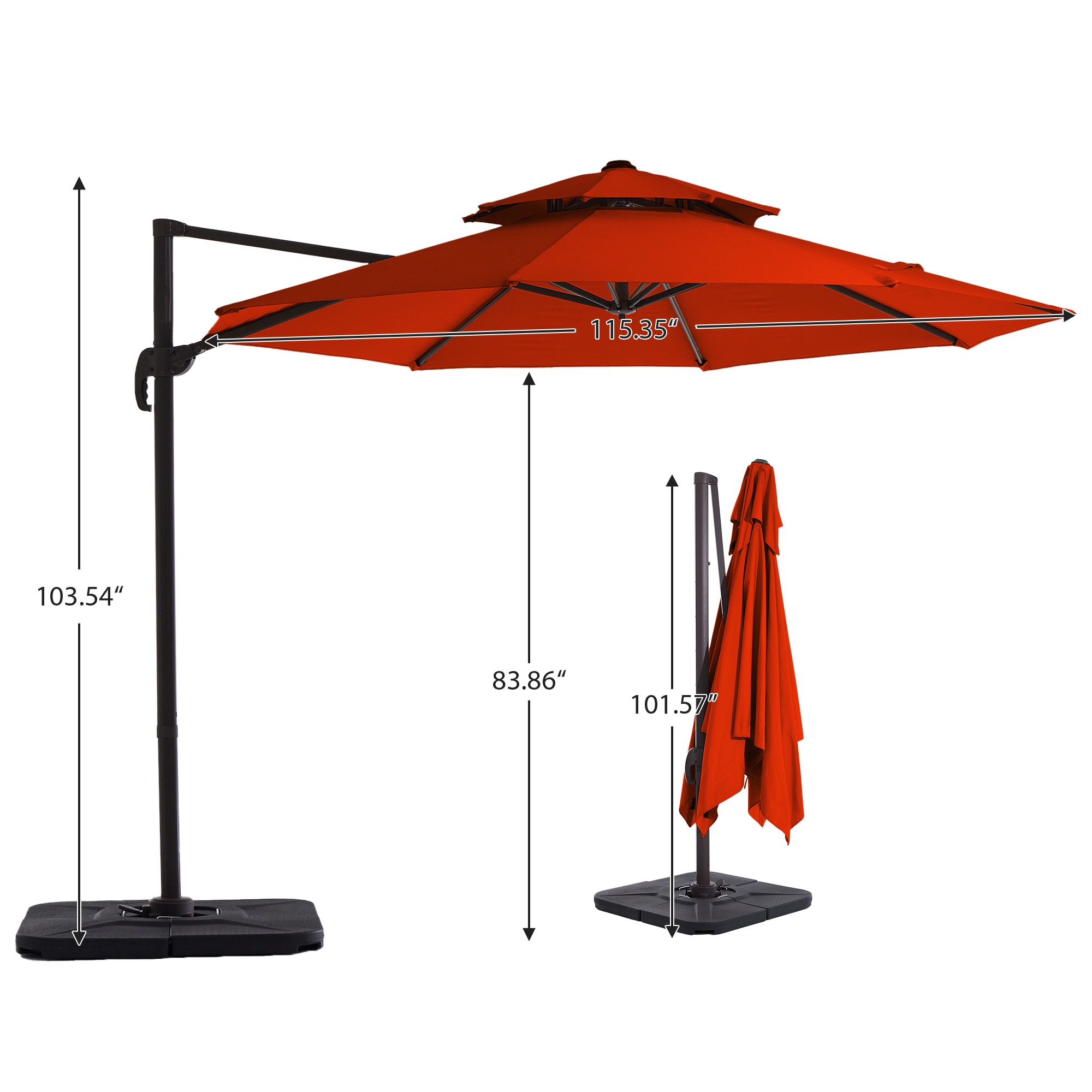 JEAREY JE-LKXLM-10FT-OR Umbrellas-2 - View #8