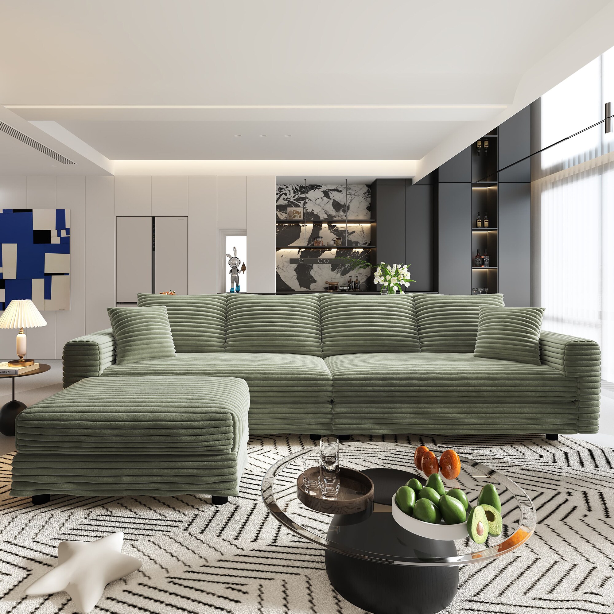 SINOFURN SYA020301BG Sofas-Loveseats - View #2