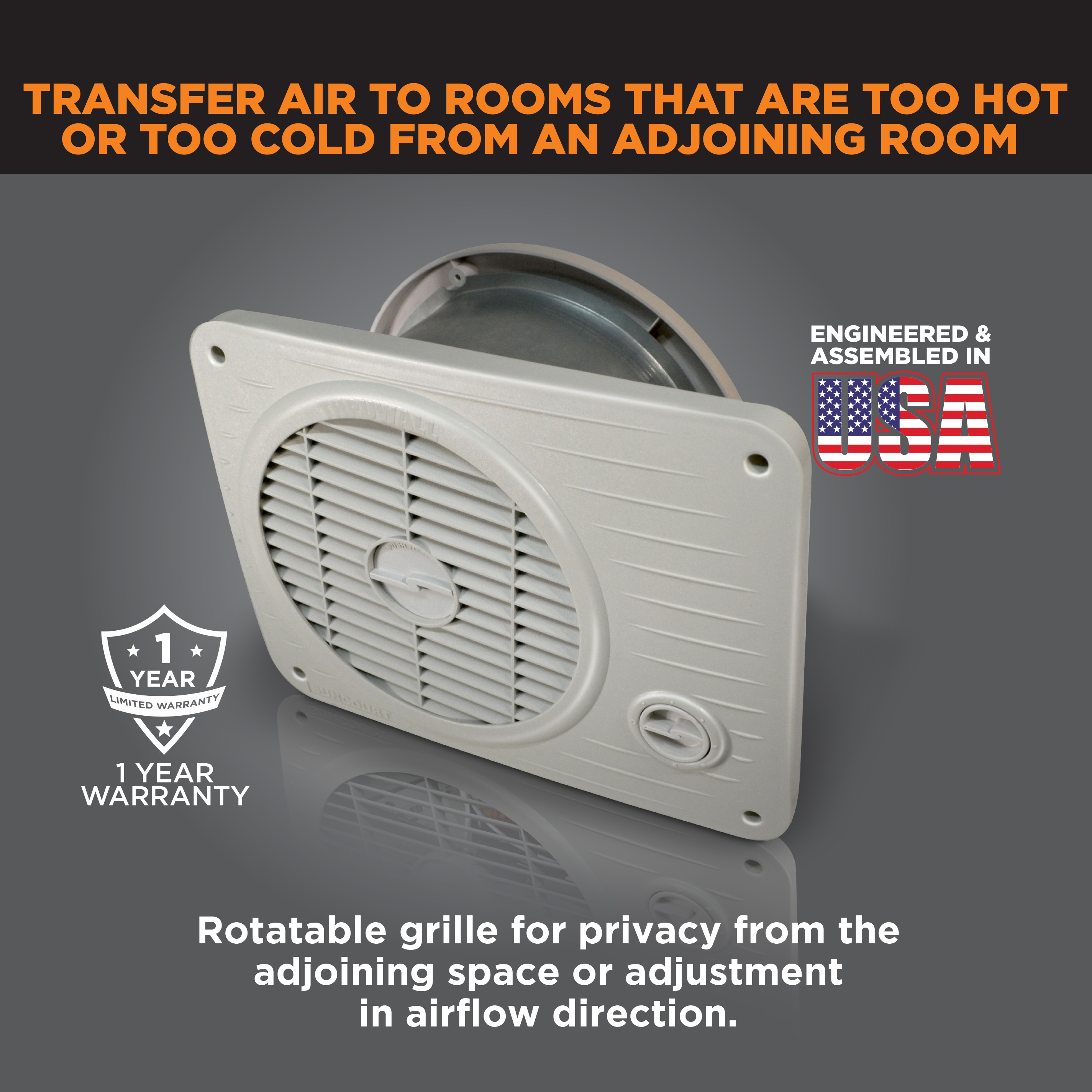 SUNCOURT TW208P Through-Wall-Fans - View #4