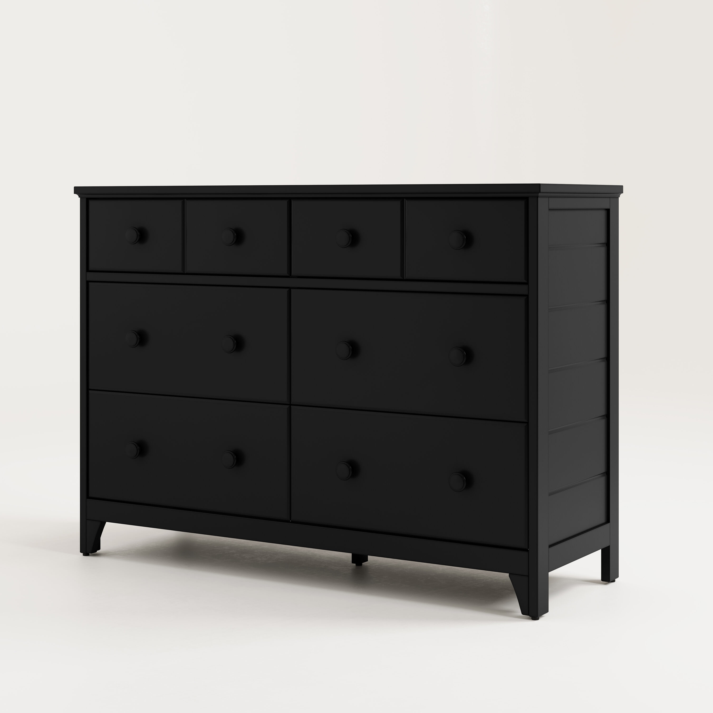 Storkcraft Moss Black 6-Drawer Double Dresser with Deep Drawers
