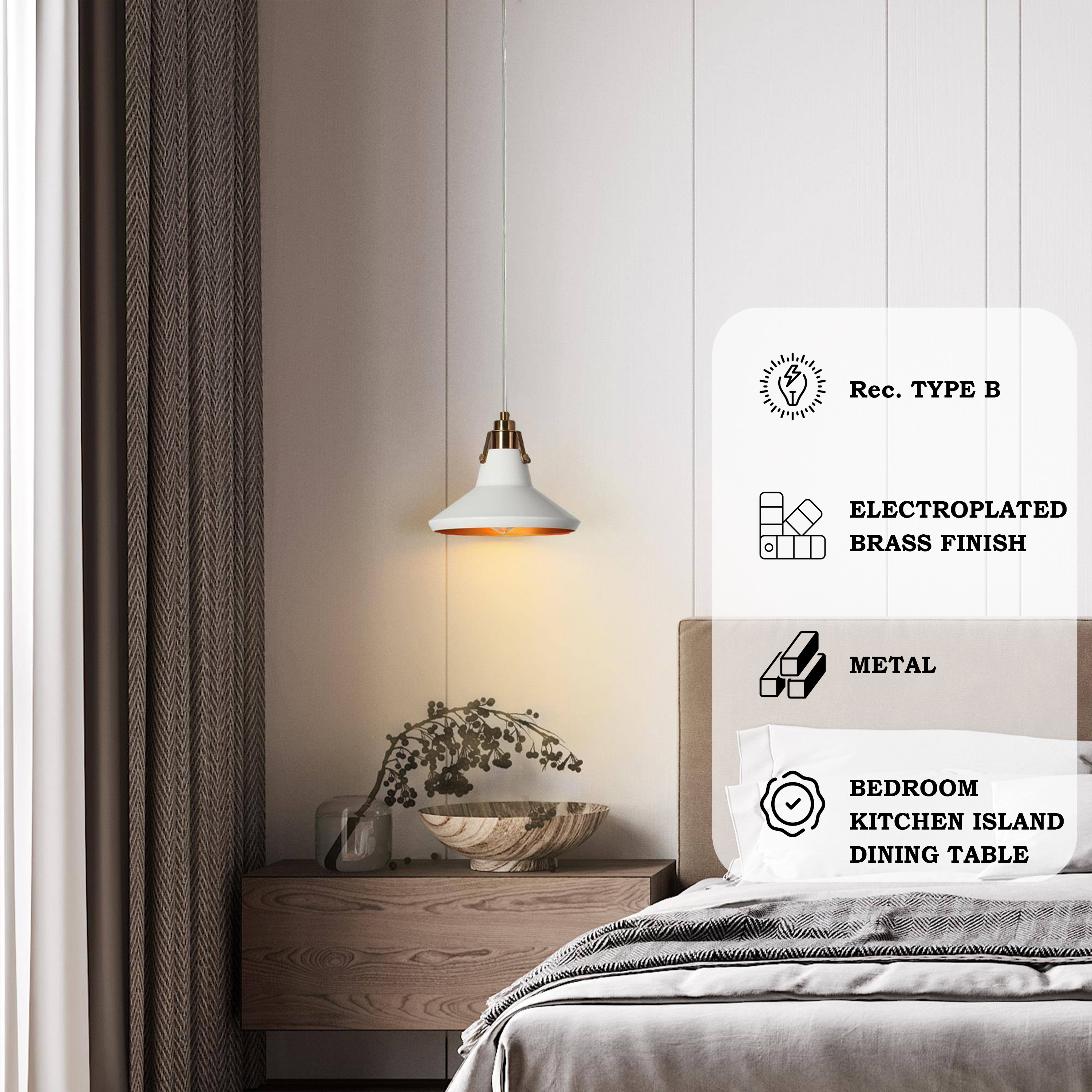 ZEVNI L3ZVAEYYW934BSV8 Pendant-Lights - View #8