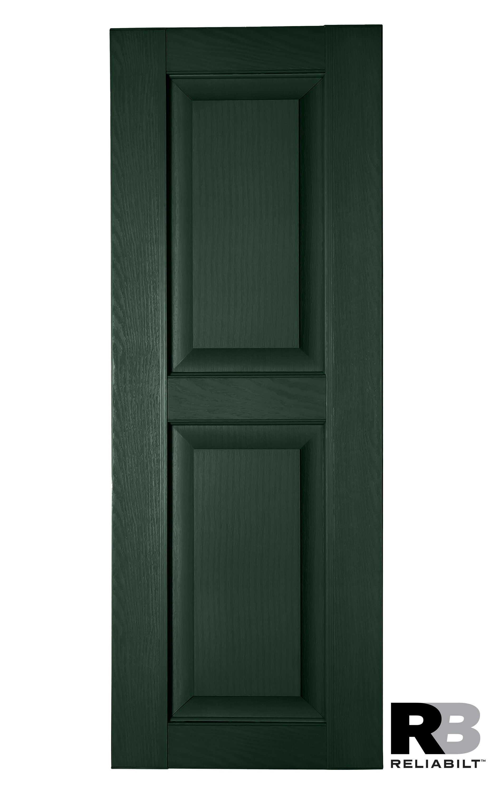 RELIABILT RP1882331 17.75-in W x 82-in H Heritage Green Raised panel Polypropylene Exterior Shutters ( 2 -Pack )