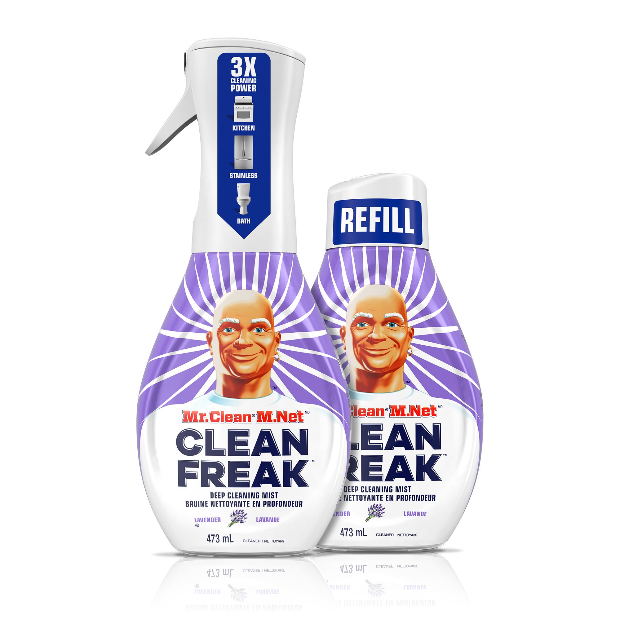 Mr. Clean 3700050900 Clean Freak Mist Spray Starter Kit 16 -fl oz Lavender Liquid All-Purpose Cleaner