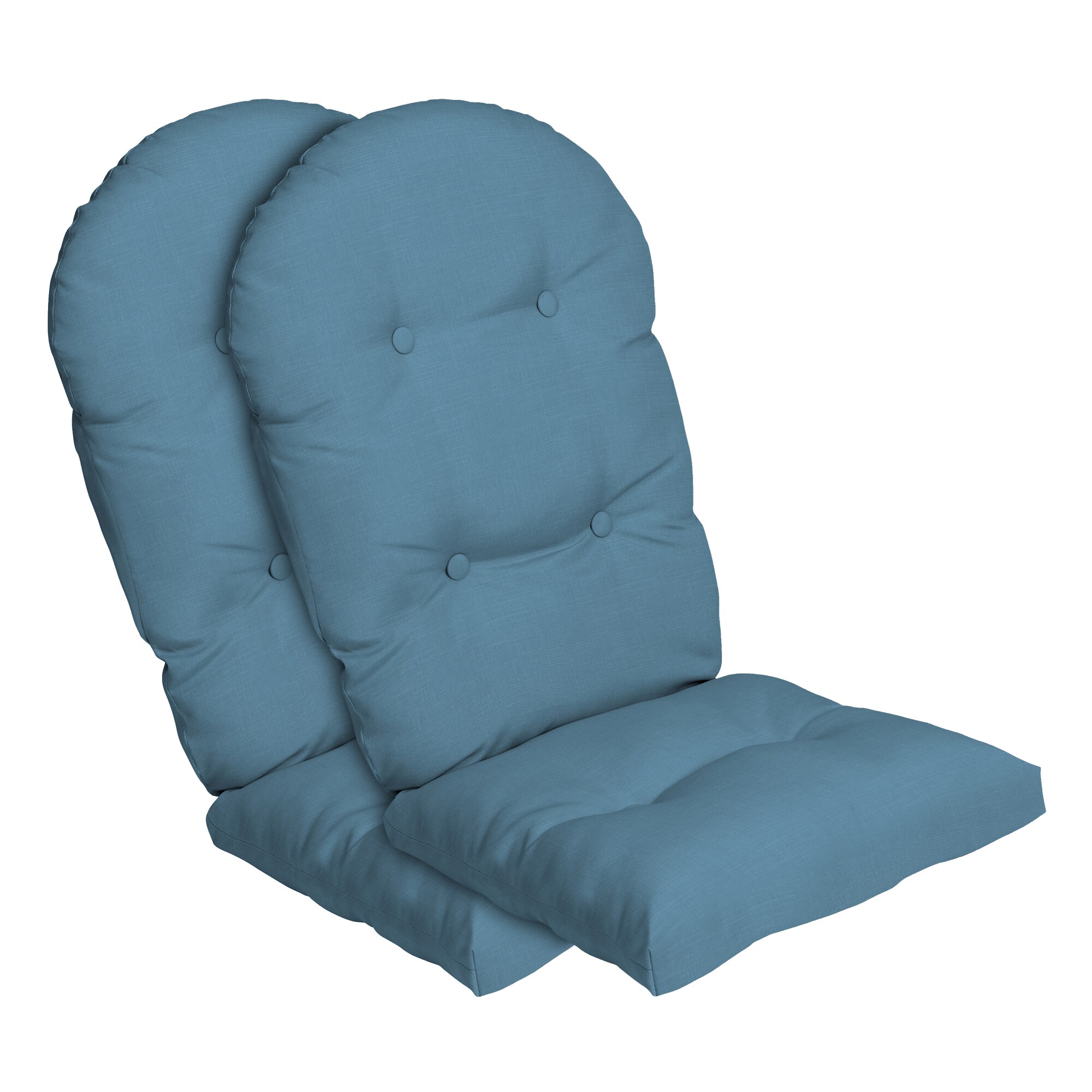 Arden Selections 18 in x 20 in 2 Piece French Blue Texture Patio Chair Cushion in the Patio Furniture Cushions department at Lowes