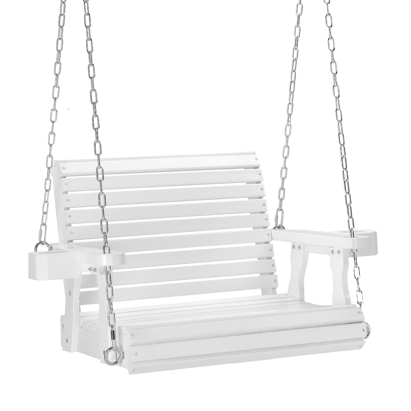Winado LO1G57000619 Swing 1 -person White Wood Outdoor Swing