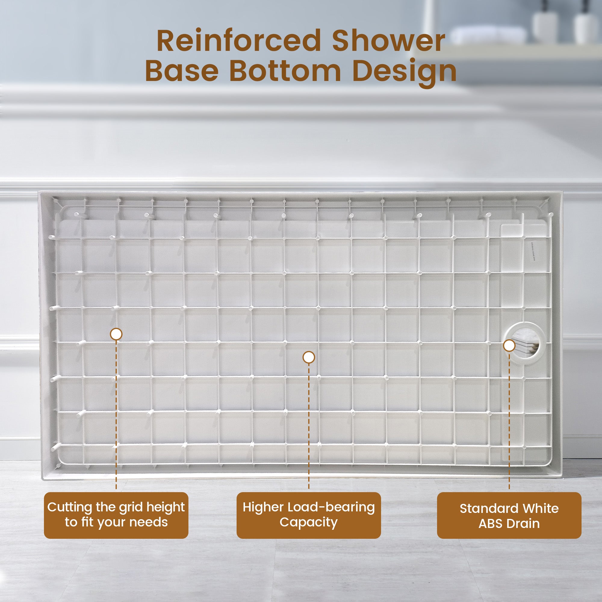 Boyel Living BLBR2501WH6030R Shower-Floors - View #8