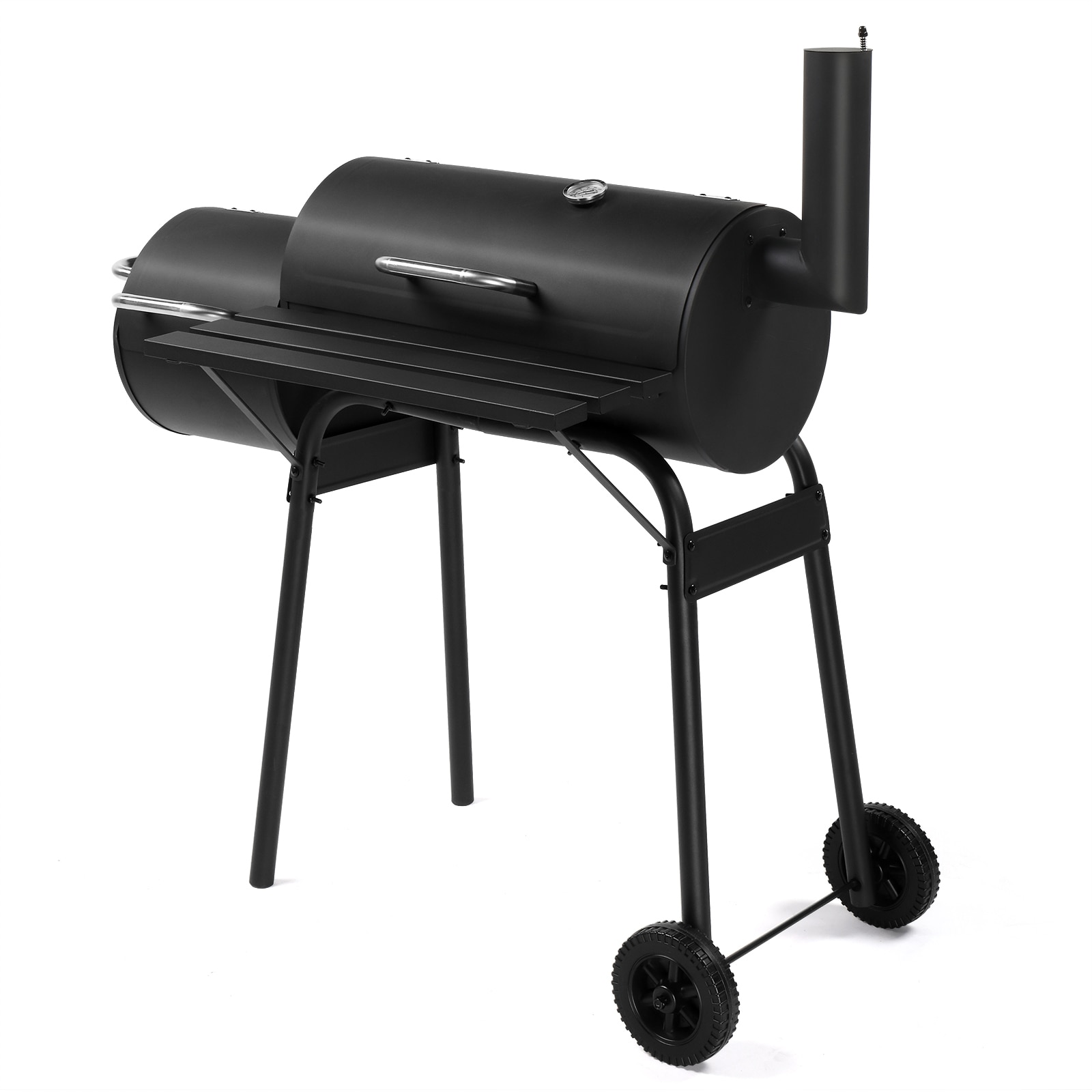 Winado LO1G57000749 Charcoal Grill 43-in W Black Barrel Charcoal Grill