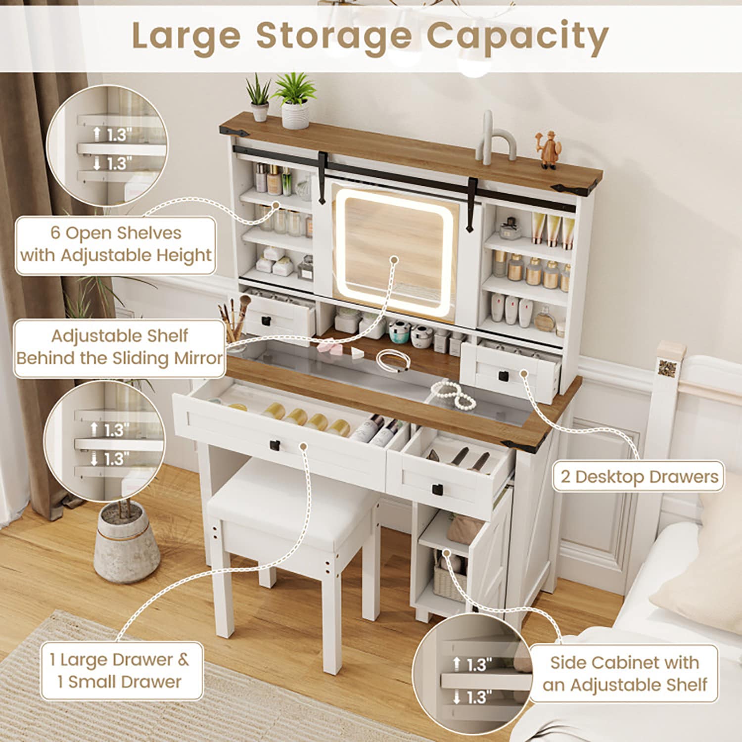 GZMR GZ-W50962 Bedroom-Vanities - View #6