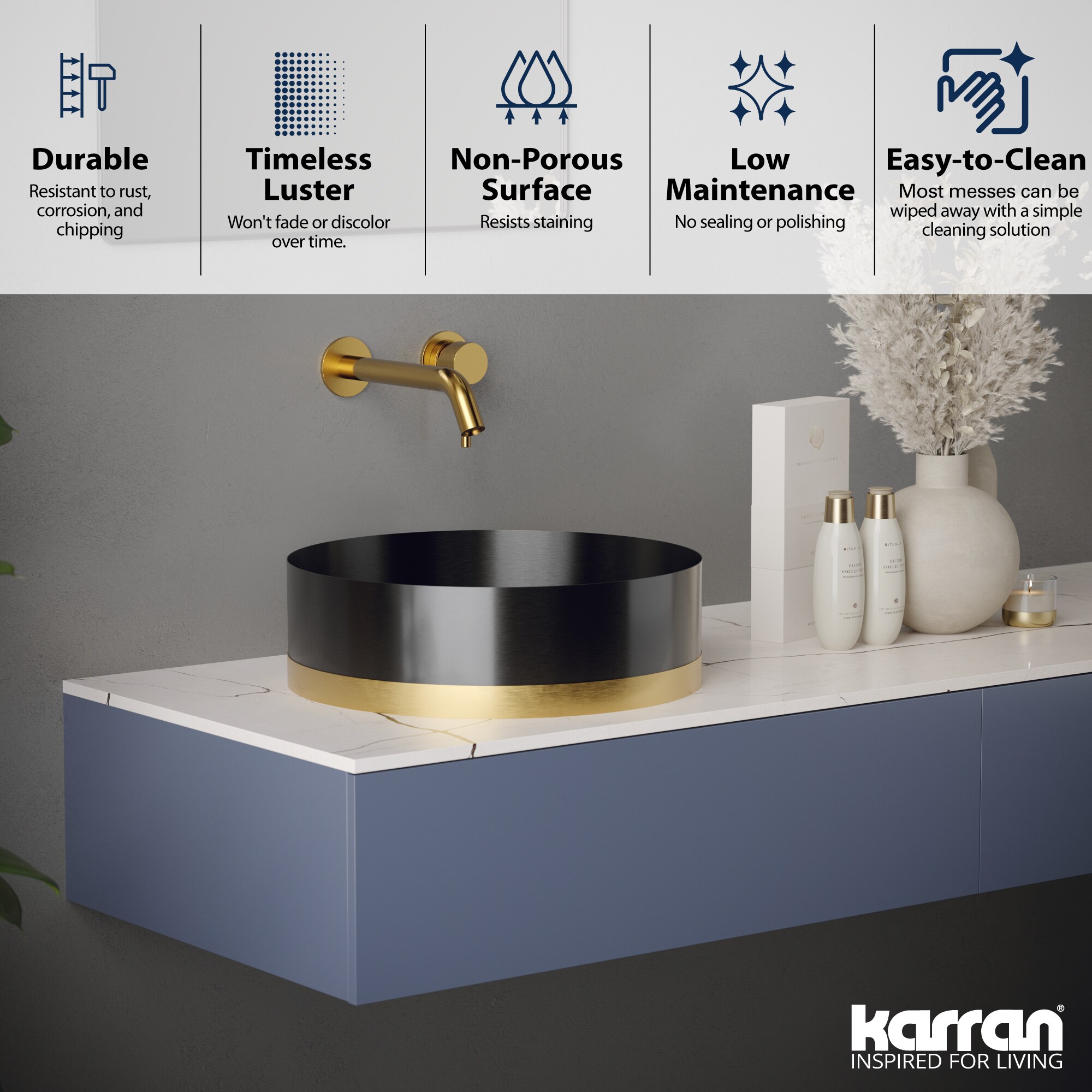 Karran CCV350G Bath-Sink - View #5