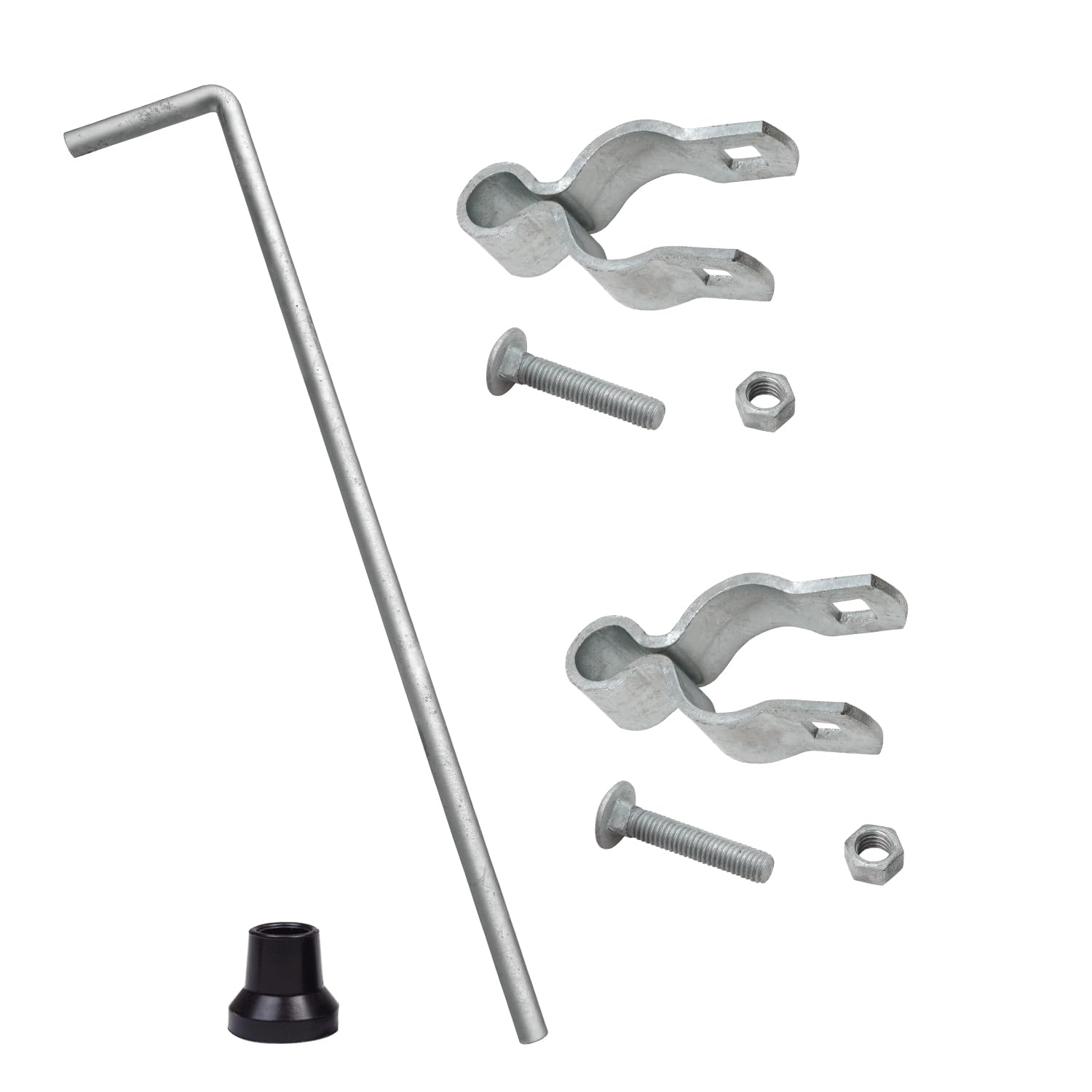 KHKFY  Heavy Duty Gate Drop Rod 1-3/8 in by 32 in Cane Bolt for Chain Link Fence Single or Double Gate durable home and garden accessory