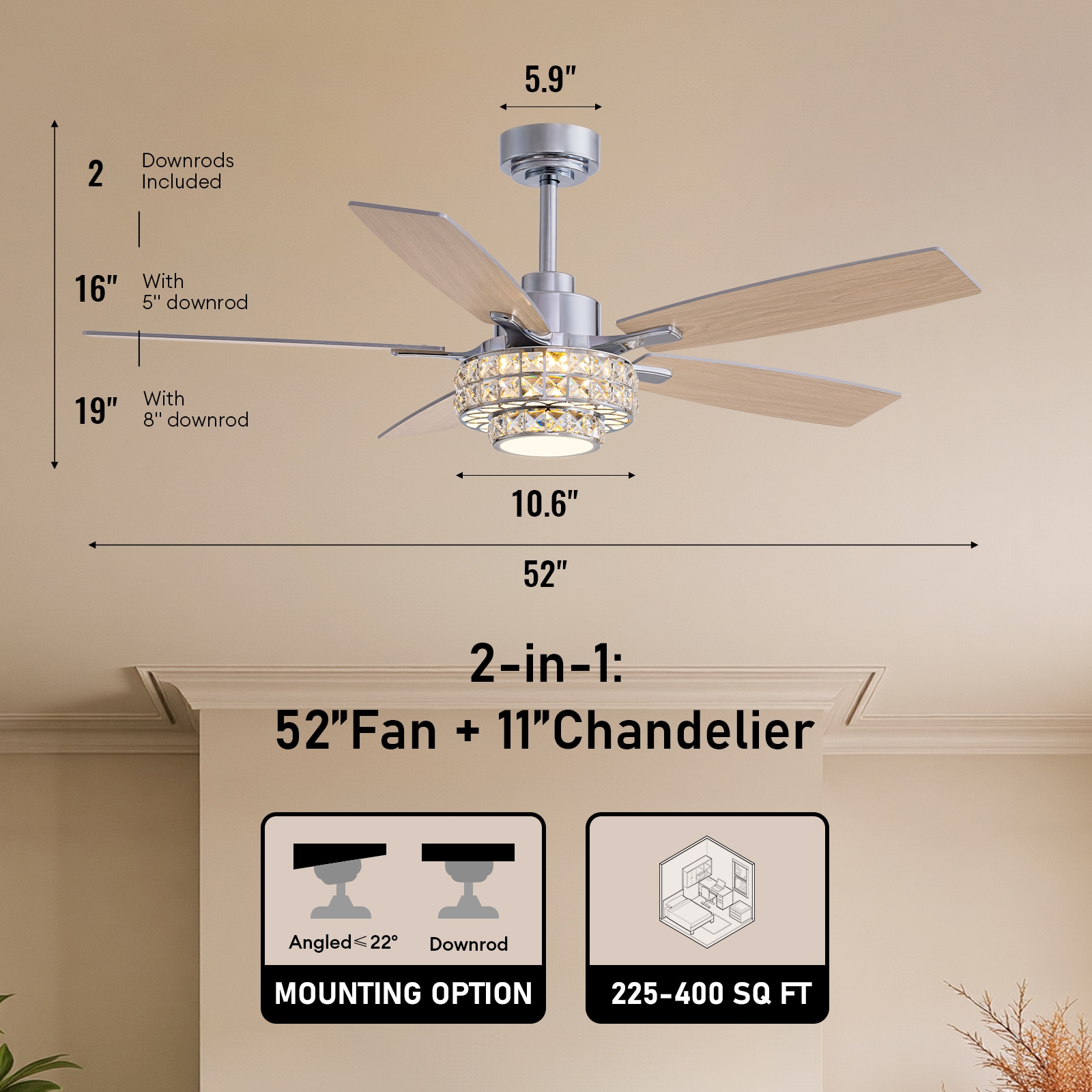 SILJOY WY001 Ceiling-Fans - View #4