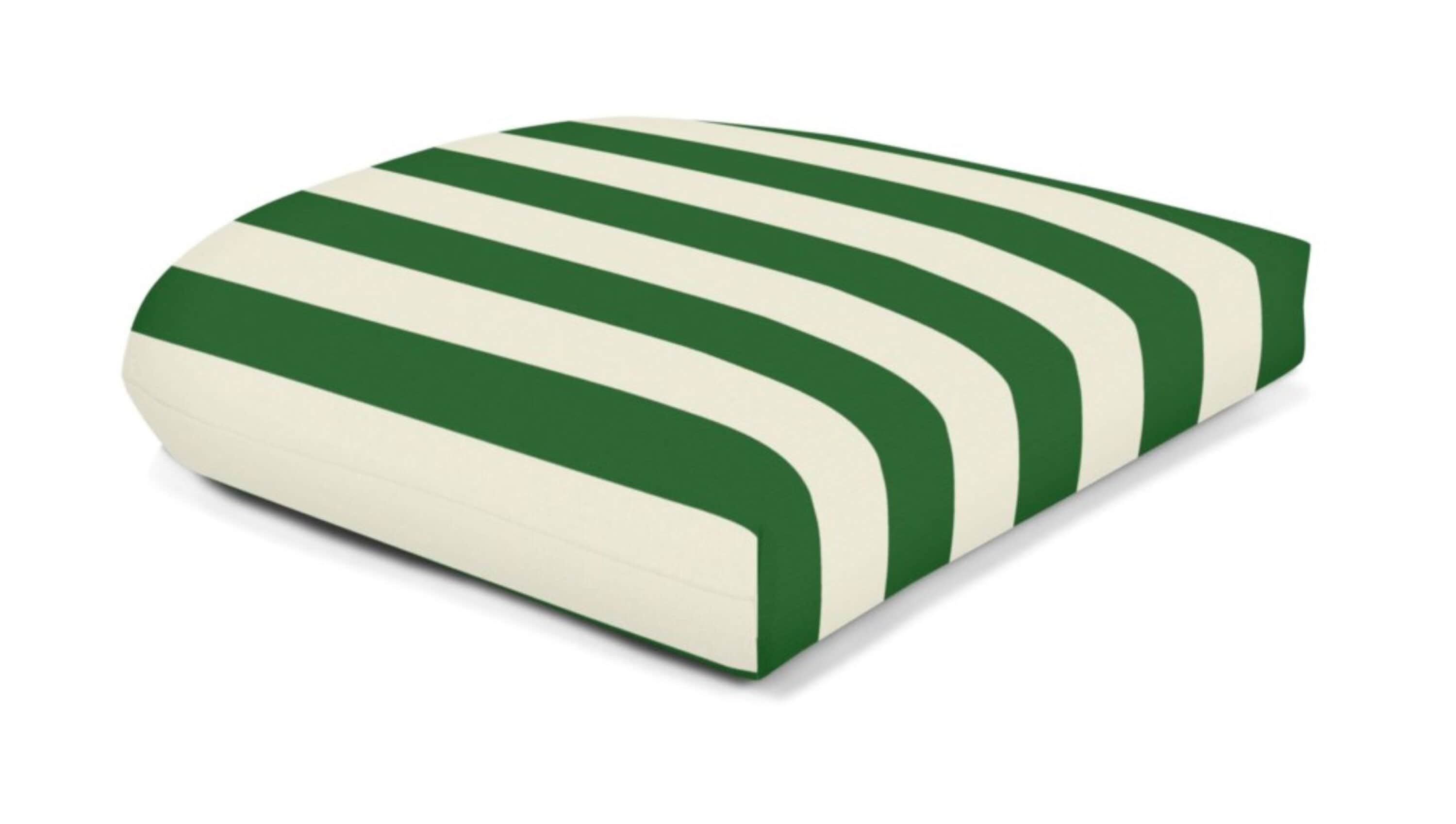 Sunbrella DS6974-3453 Wicker Seat Pad Fabric 19.5-in x 19.5-in Maxim Forest Green Patio chair cushion
