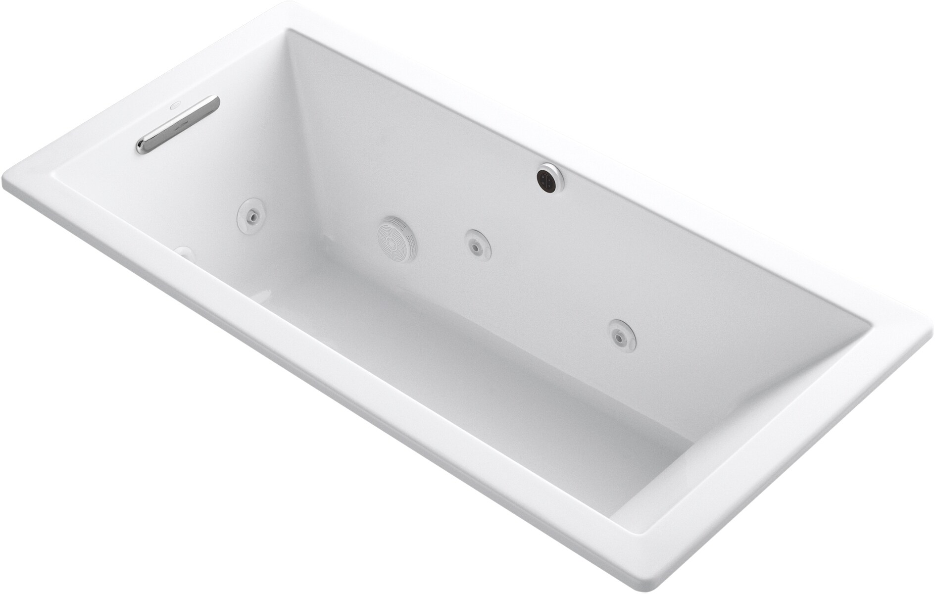 KOHLER 1822-JH-0 Underscore 32-Inches x 66-Inches White Acrylic Rectangular Drop-in and undermount Whirlpool tub ( Reversible Drain )