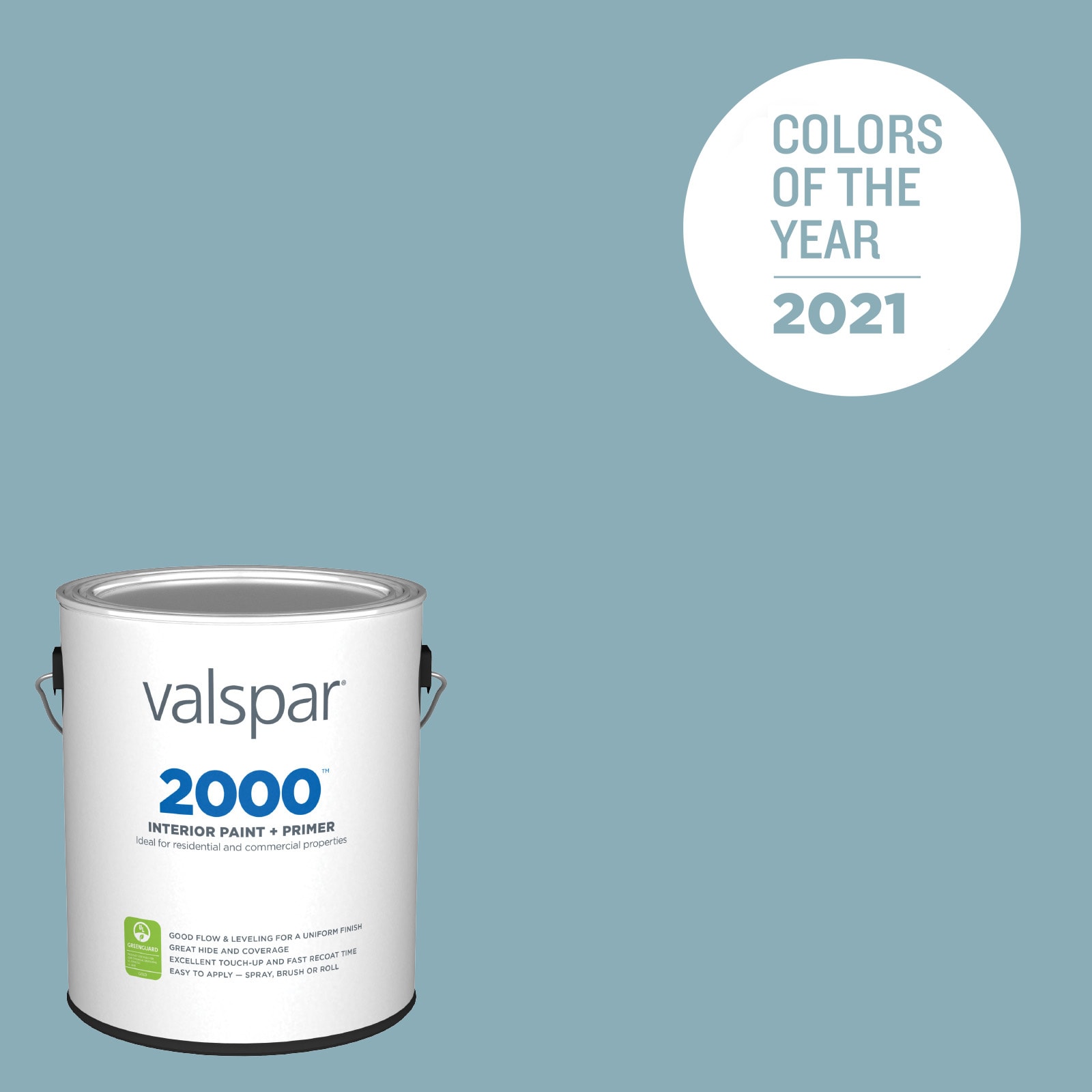 Valspar 5001-5C-26725 2000 Flat Lucy Blue 5001-5C Latex Interior Paint Paint + Primer ( 1-gallon )