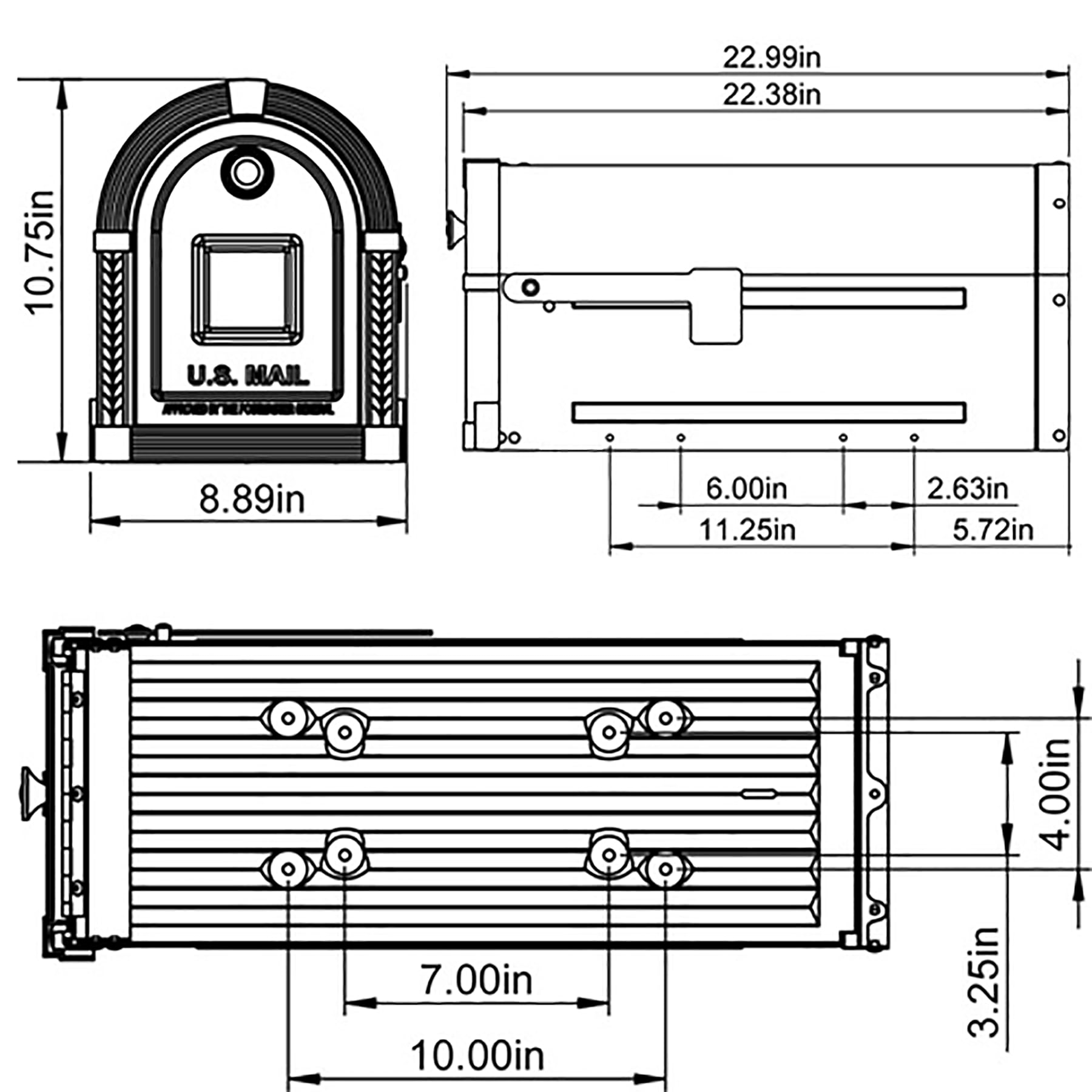 Architectural Mailboxes BM16BSNAM mailboxes - View #6