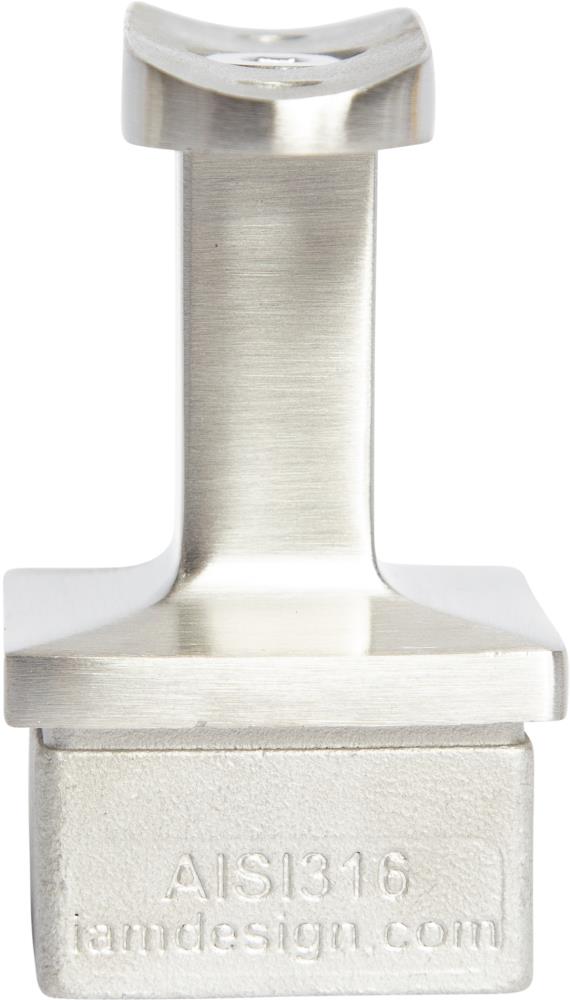IAM Design E019760186 2.5-in x 2.5-in Stainless Steel Stainless Steel Handrail Bracket