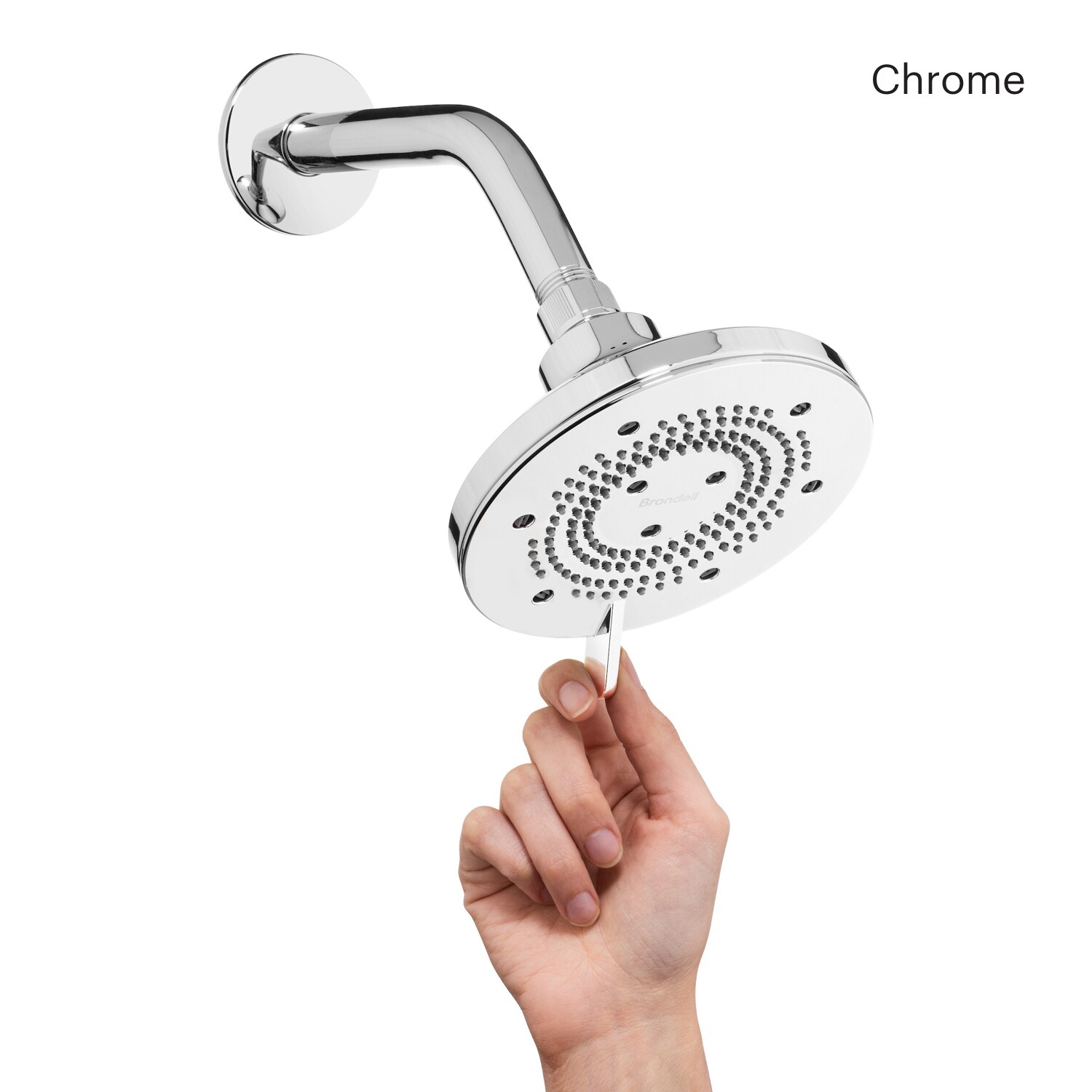 Brondell NE80-SHBB-CH Fixed-Showerhead - View #4