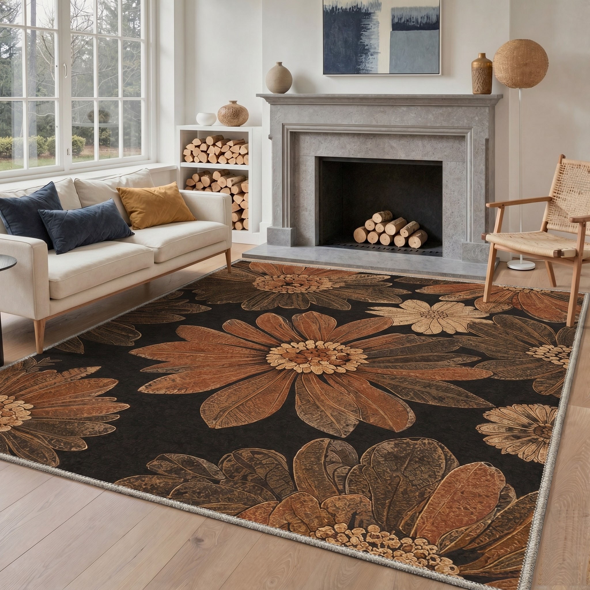 BAVNI ARF2053-BLACK-2X3 rugs - View #4