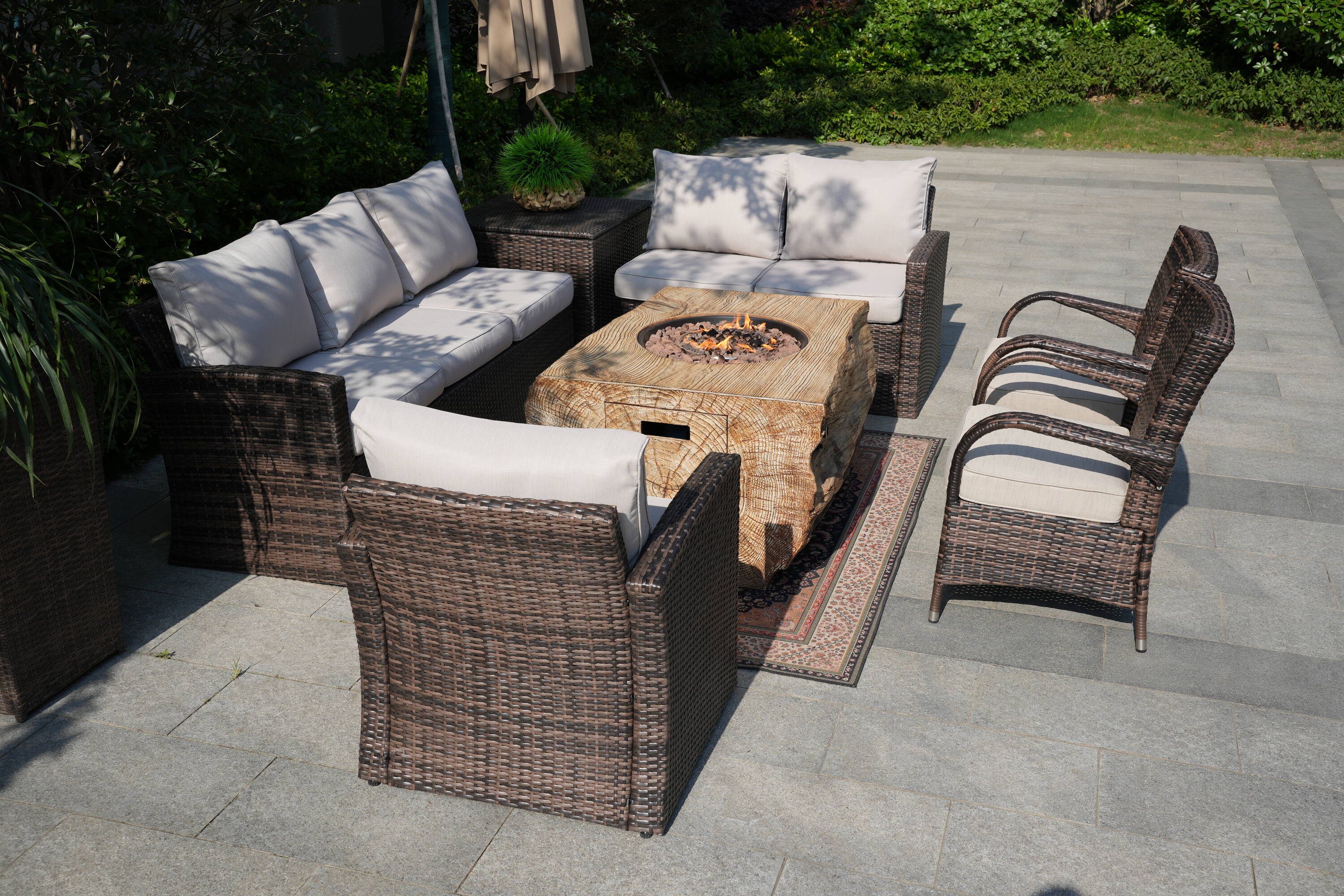 Direct Wicker DWG-03B2170&1122B Patio-Conversation-Sets - View #7
