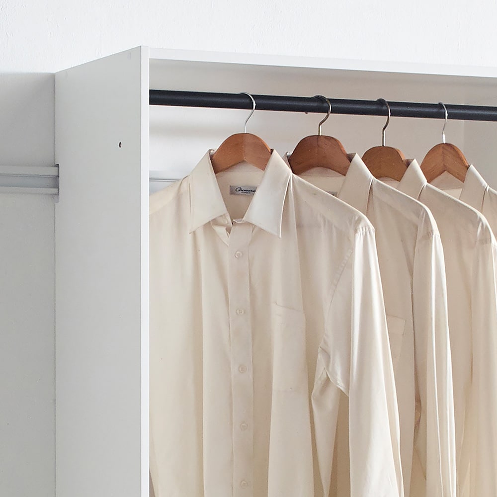 Klair Living DEVI-A WH Wood-Closet-Kits - View #3