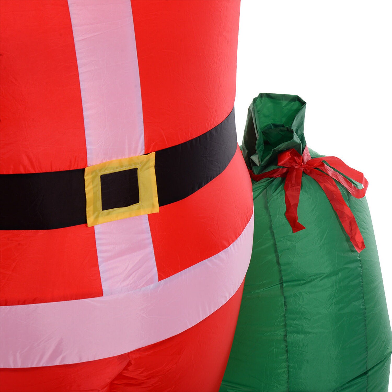 WELLFOR 8-ft Lighted Santa Christmas Inflatable HYZ19950 at Lowes.com