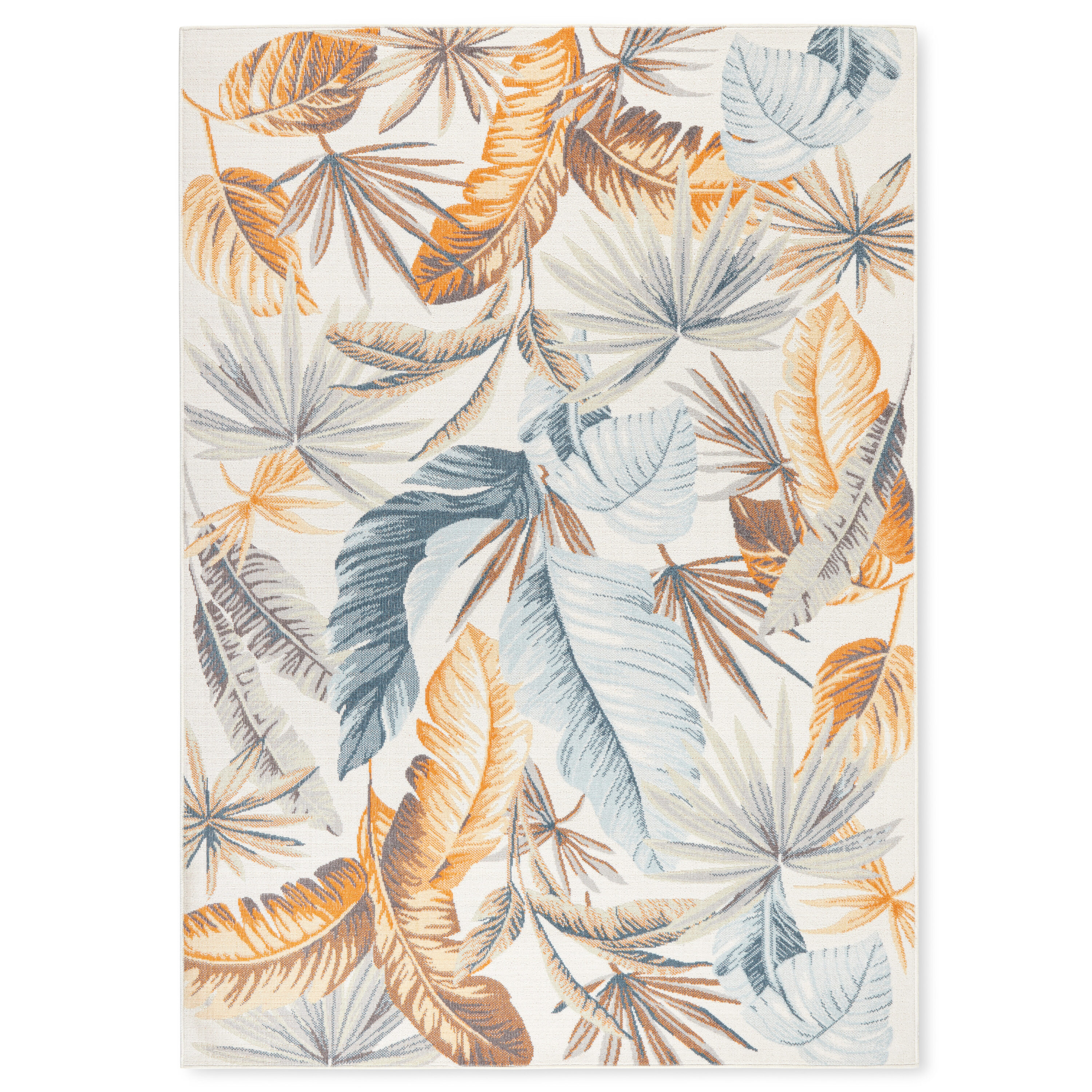 Tommy Bahama 1-25636-602 ABACO 8 x 10 (ft) Loomed Polypropylene Ivory/Multi Rectangular Indoor/Outdoor Floral/Botanical Tropical Area rug