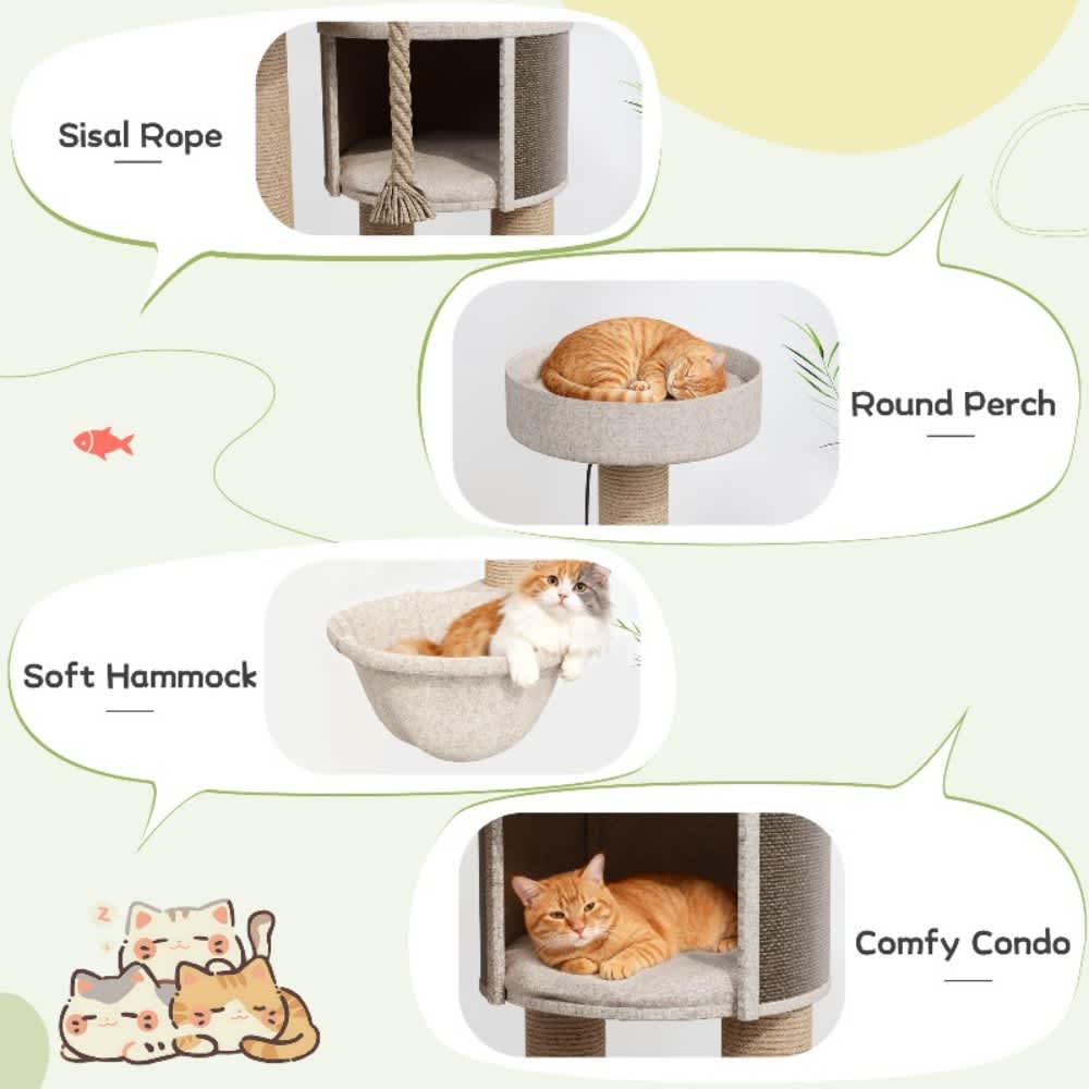 U-HOMY ZZ-146GY-PT Cat-Trees - View #4