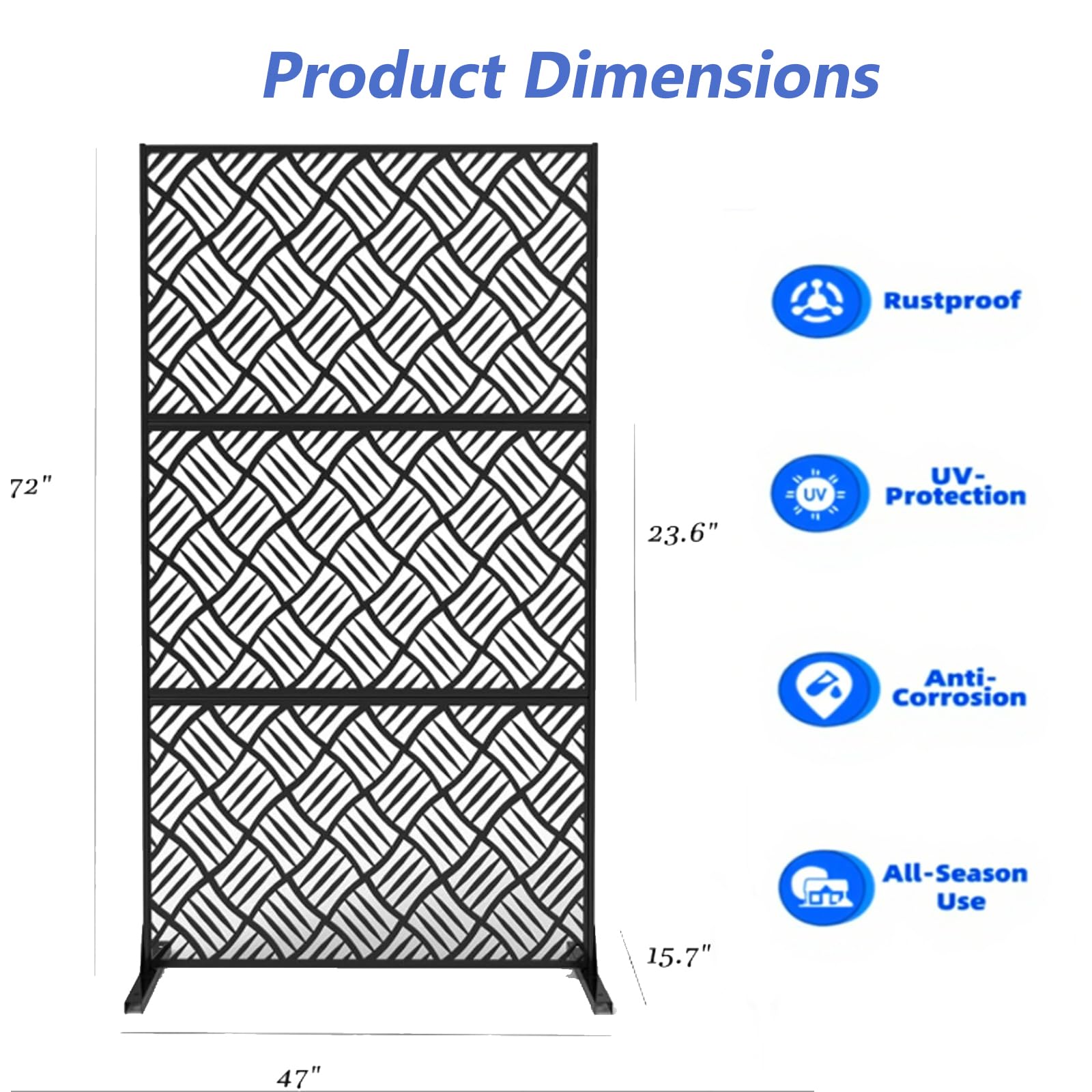 GarveeLife HGH72-TH37 Outdoor-Privacy-Screen - View #4