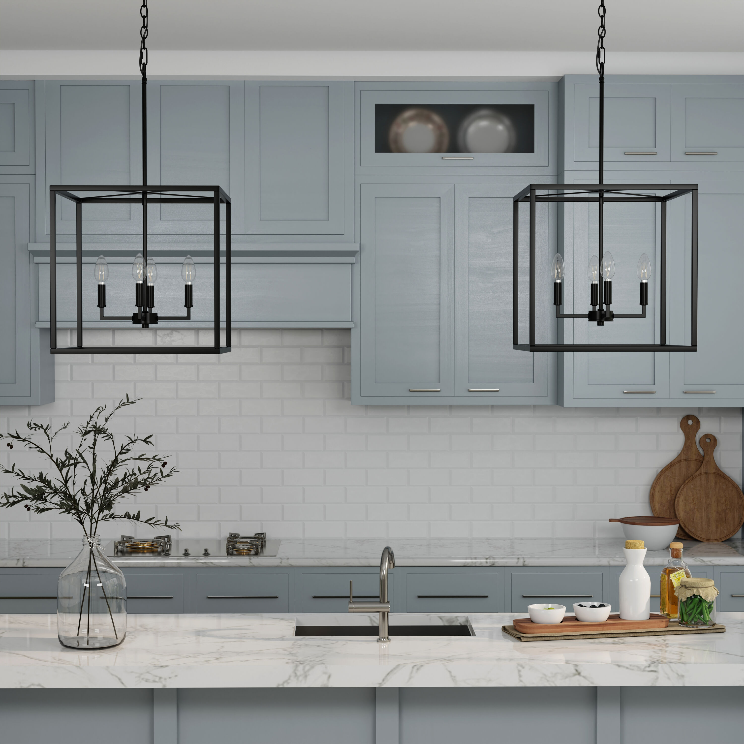 allen + roth CH32-4MBK Pendant-Lights - View #4