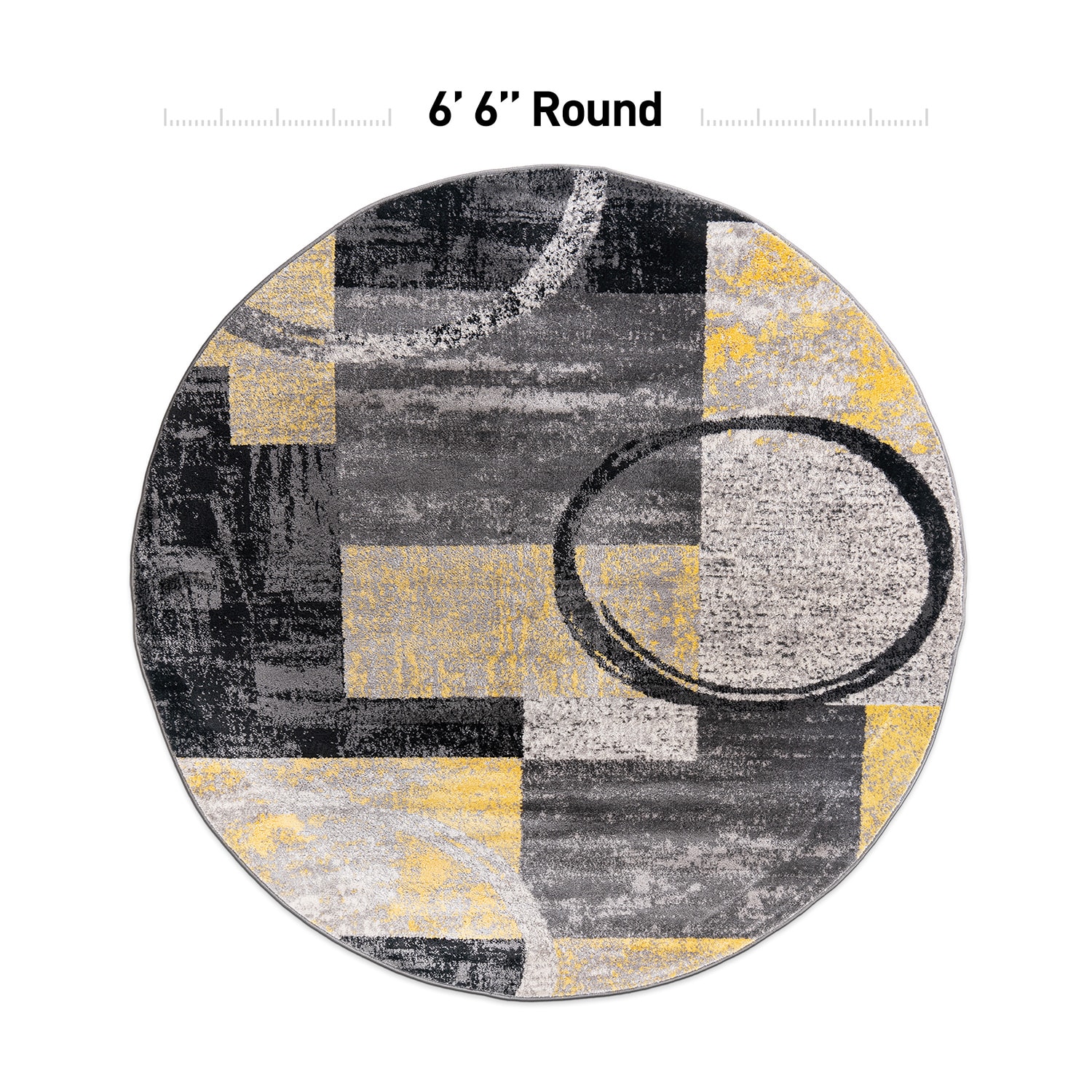 World Rug Gallery 307YELLOW6RND rugs - View #3