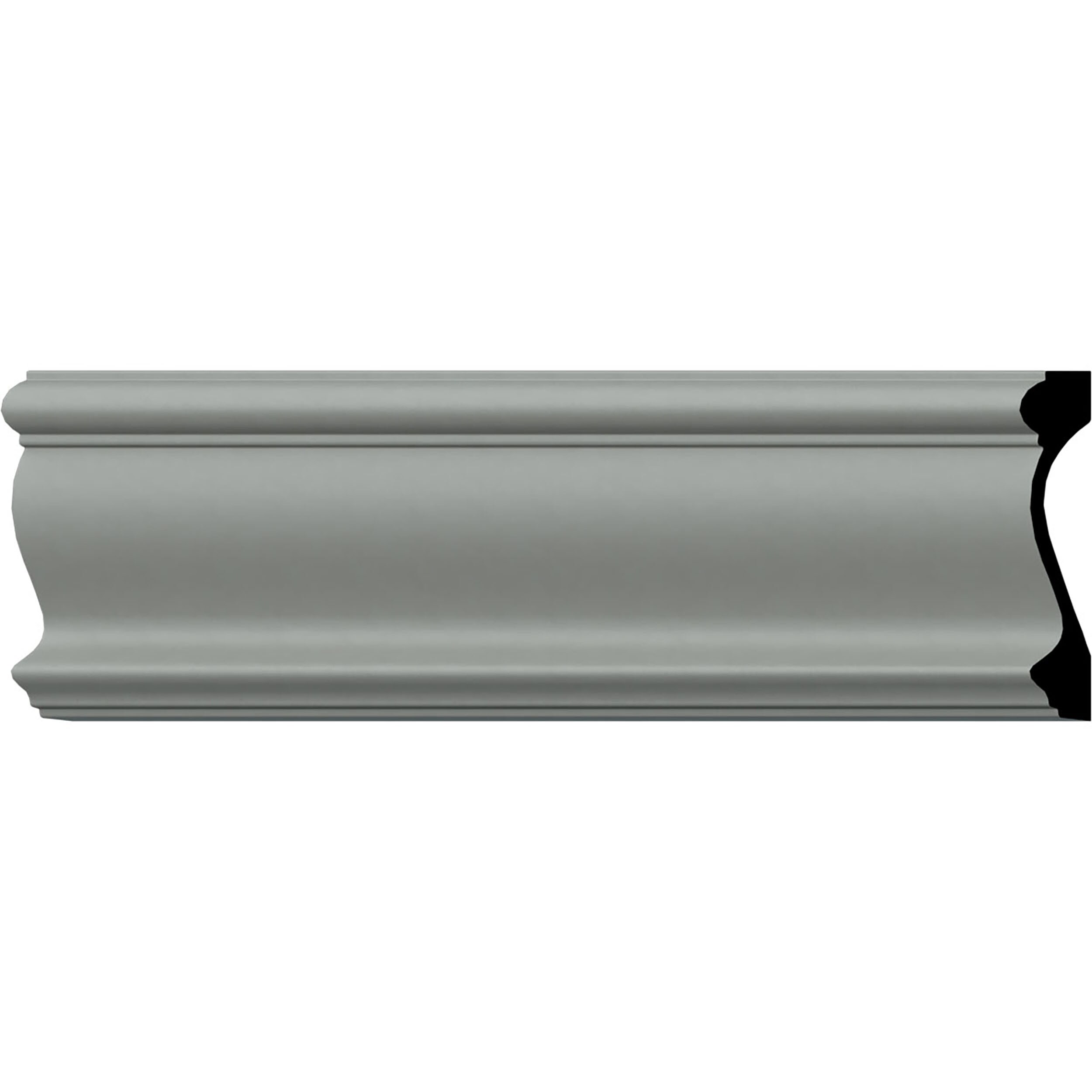 Ekena Millwork CAS04X01BR-CASE-12 1-in x 4-7/8-in x 7-ft 10-1/2-in Primed Polyurethane 46 Casing 12 -Pack